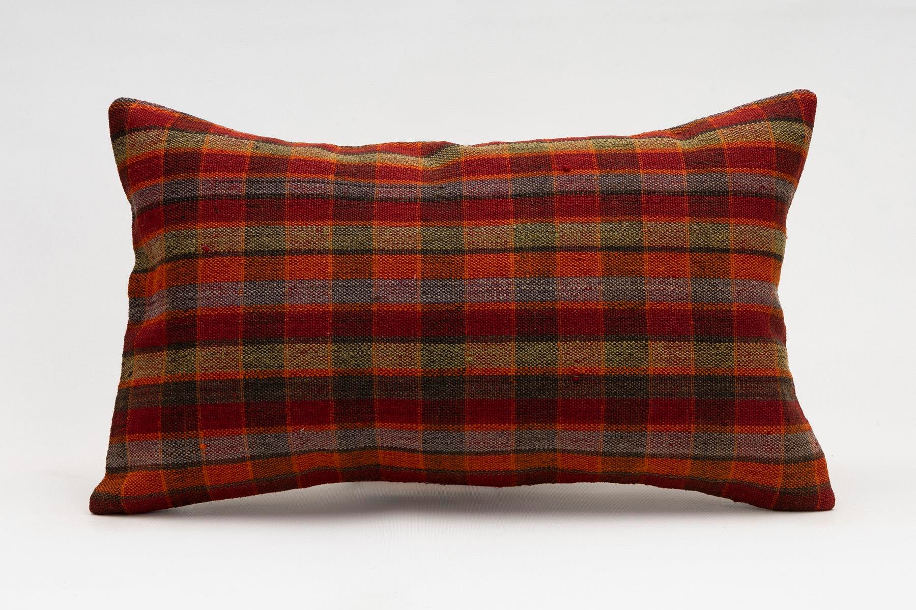 12x20 inches (30x50 cm) Kilim Pillow | KILIM WHOLESALE - Vintage Handmade Pillows - Vintage Handmade Kilim Rugs - It is 100% wool. Artistic and historical rugs. Old handwoven rugs. - Online hand woven rugs and kilim cushions sales. Shipping to a