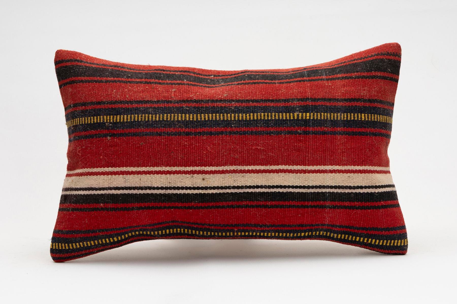 12x20 inches (30x50 cm) Kilim Pillow | KILIM WHOLESALE - Vintage Handmade Pillows - Vintage Handmade Kilim Rugs - It is 100% wool. Artistic and historical rugs. Old handwoven rugs. - Online hand woven rugs and kilim cushions sales. Shipping to a