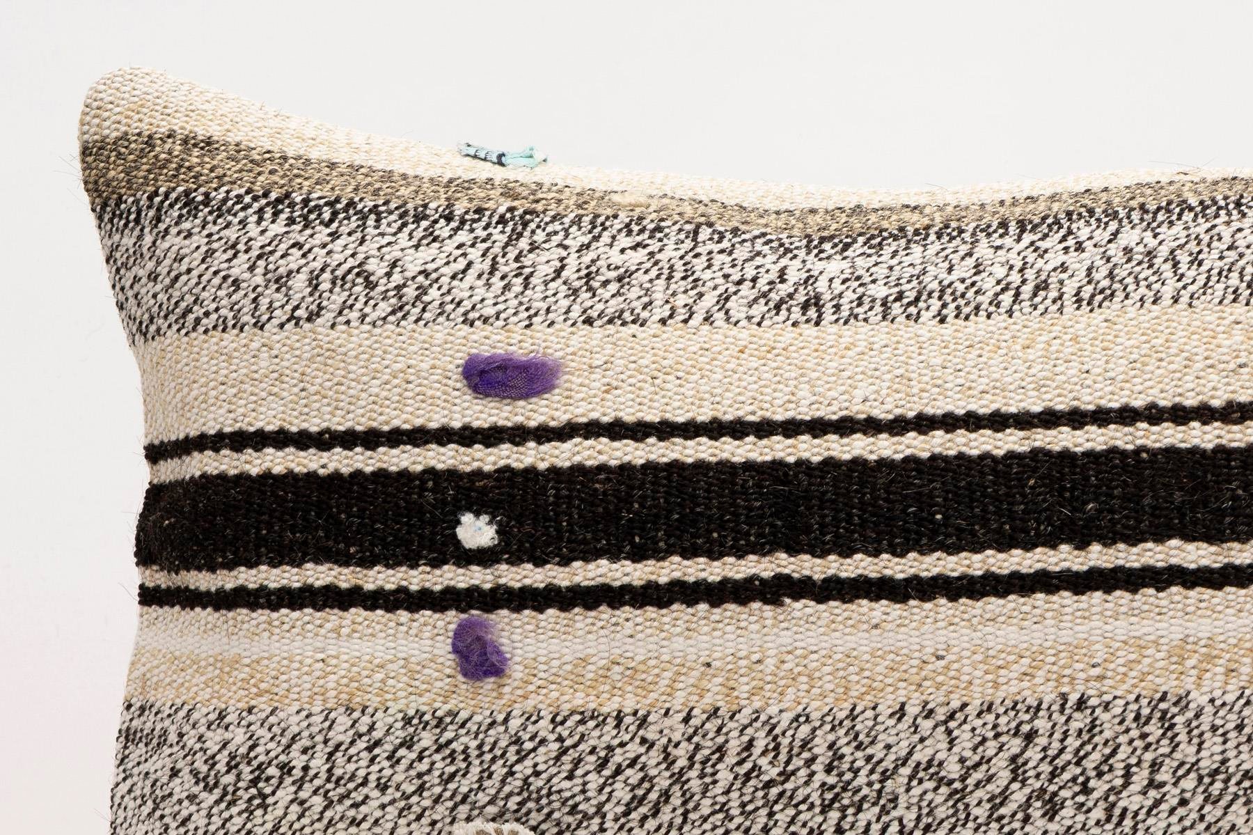12x20 inches (30x50 cm) Kilim Pillow | KILIM WHOLESALE - Vintage Handmade Pillows - Vintage Handmade Kilim Rugs - It is 100% wool. Artistic and historical rugs. Old handwoven rugs. - Online hand woven rugs and kilim cushions sales. Shipping to a