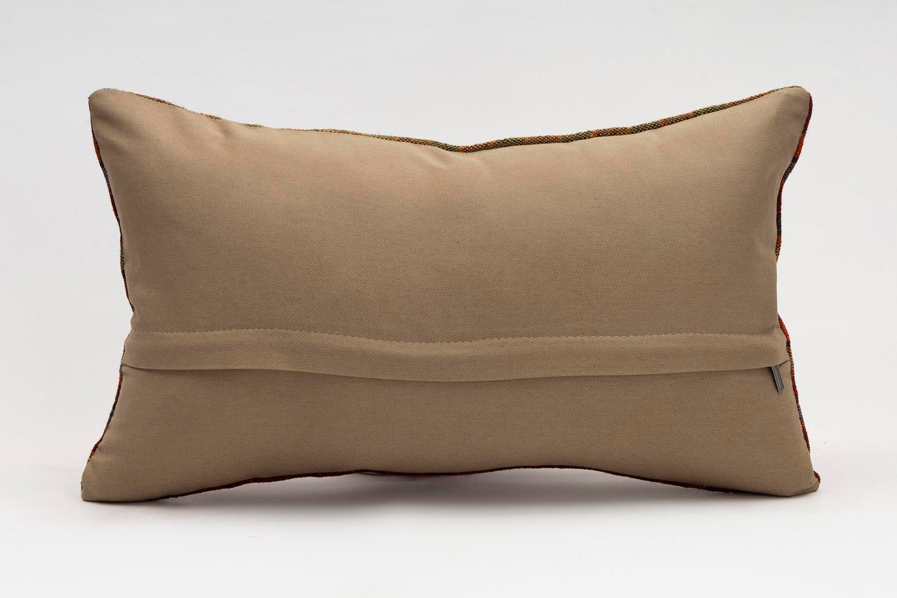 12x20 inches (30x50 cm) Kilim Pillow | KILIM WHOLESALE - Vintage Handmade Pillows - Vintage Handmade Kilim Rugs - It is 100% wool. Artistic and historical rugs. Old handwoven rugs. - Online hand woven rugs and kilim cushions sales. Shipping to a