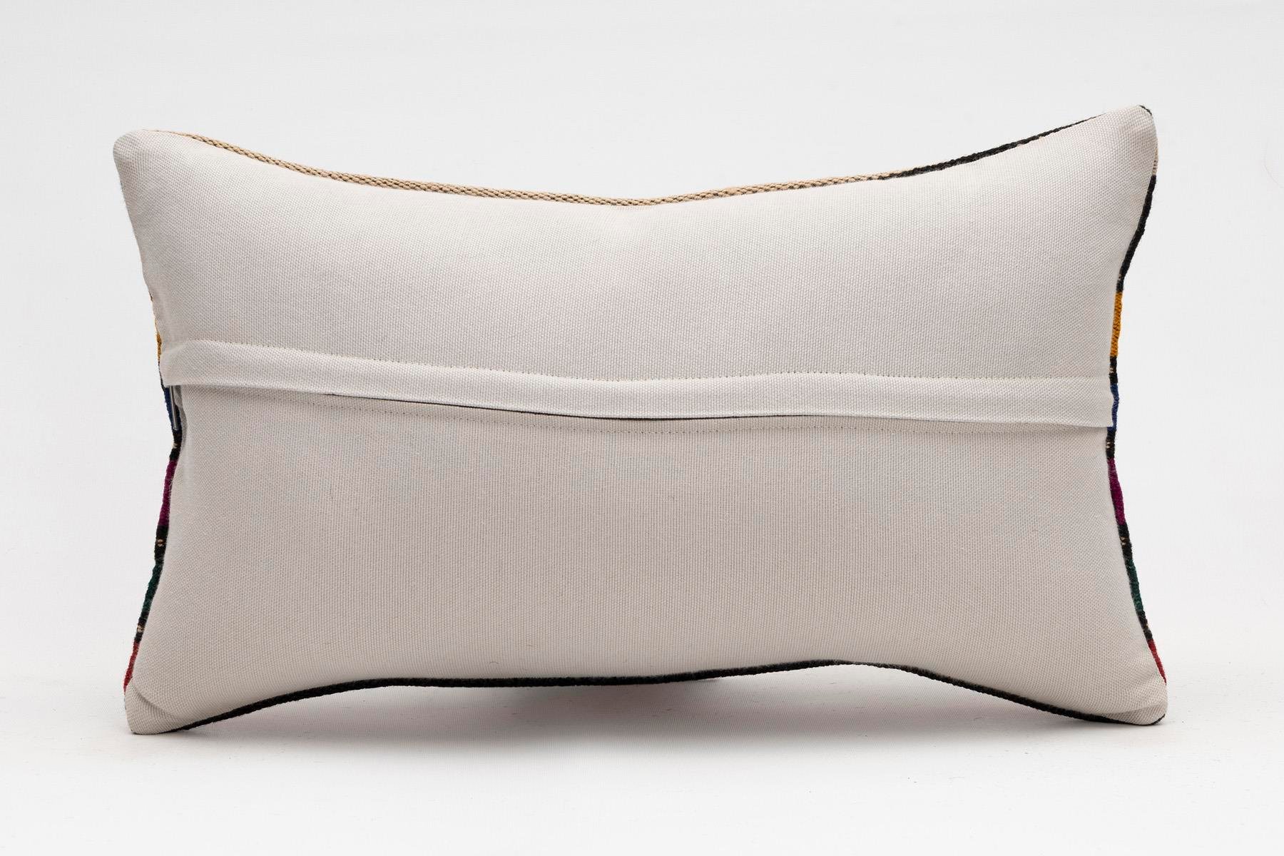 12x20 inches (30x50 cm) Kilim Pillow | KILIM WHOLESALE - Vintage Handmade Pillows - Vintage Handmade Kilim Rugs - It is 100% wool. Artistic and historical rugs. Old handwoven rugs. - Online hand woven rugs and kilim cushions sales. Shipping to a