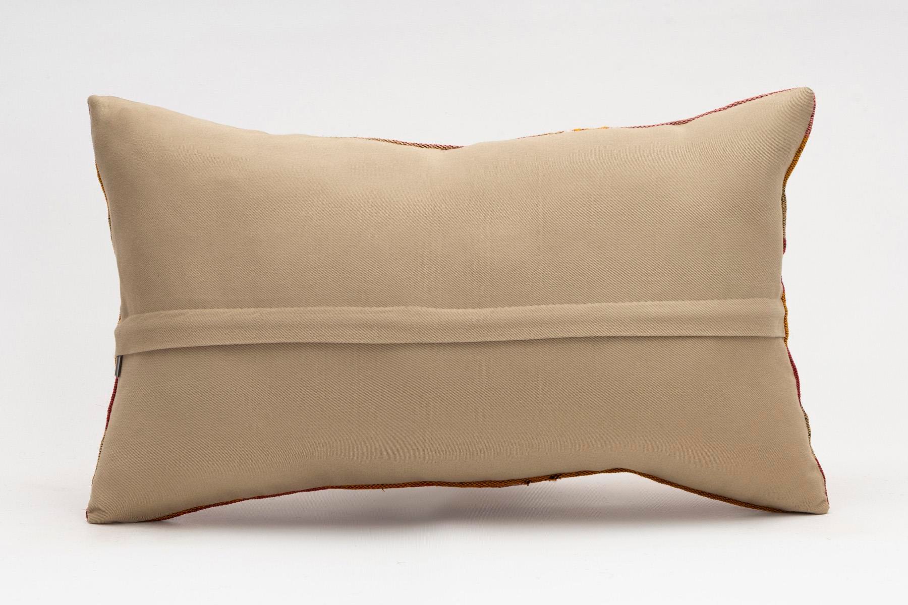 12x20 inches (30x50 cm) Kilim Pillow | KILIM WHOLESALE - Vintage Handmade Pillows - Vintage Handmade Kilim Rugs - It is 100% wool. Artistic and historical rugs. Old handwoven rugs. - Online hand woven rugs and kilim cushions sales. Shipping to a