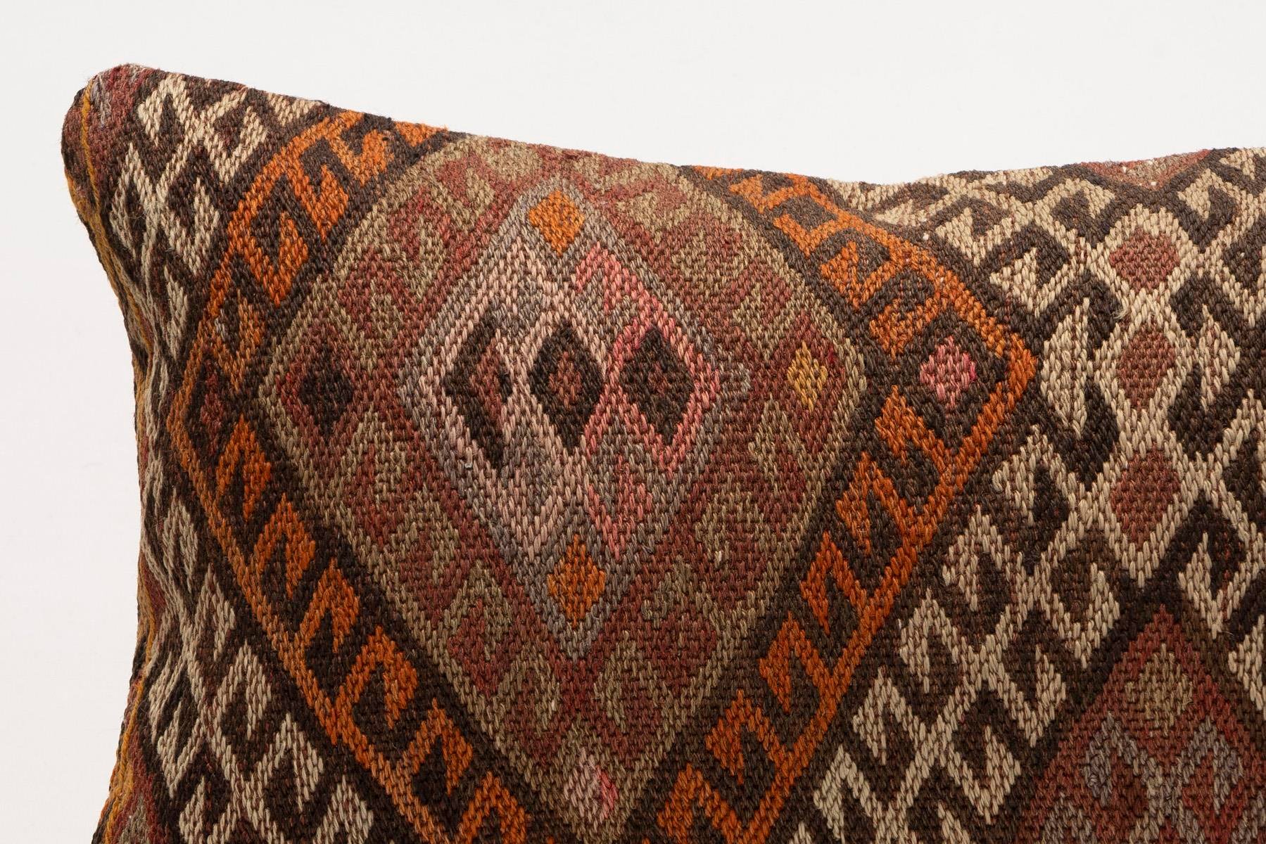 12x20 inches (30x50 cm) Kilim Pillow | KILIM WHOLESALE - Vintage Handmade Pillows - Vintage Handmade Kilim Rugs - It is 100% wool. Artistic and historical rugs. Old handwoven rugs. - Online hand woven rugs and kilim cushions sales. Shipping to a
