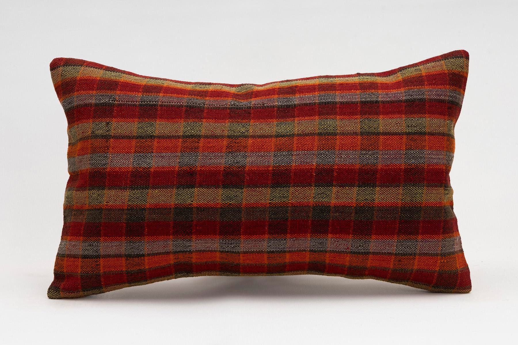 12x20 inches (30x50 cm) Kilim Pillow | KILIM WHOLESALE - Vintage Handmade Pillows - Vintage Handmade Kilim Rugs - It is 100% wool. Artistic and historical rugs. Old handwoven rugs. - Online hand woven rugs and kilim cushions sales. Shipping to a