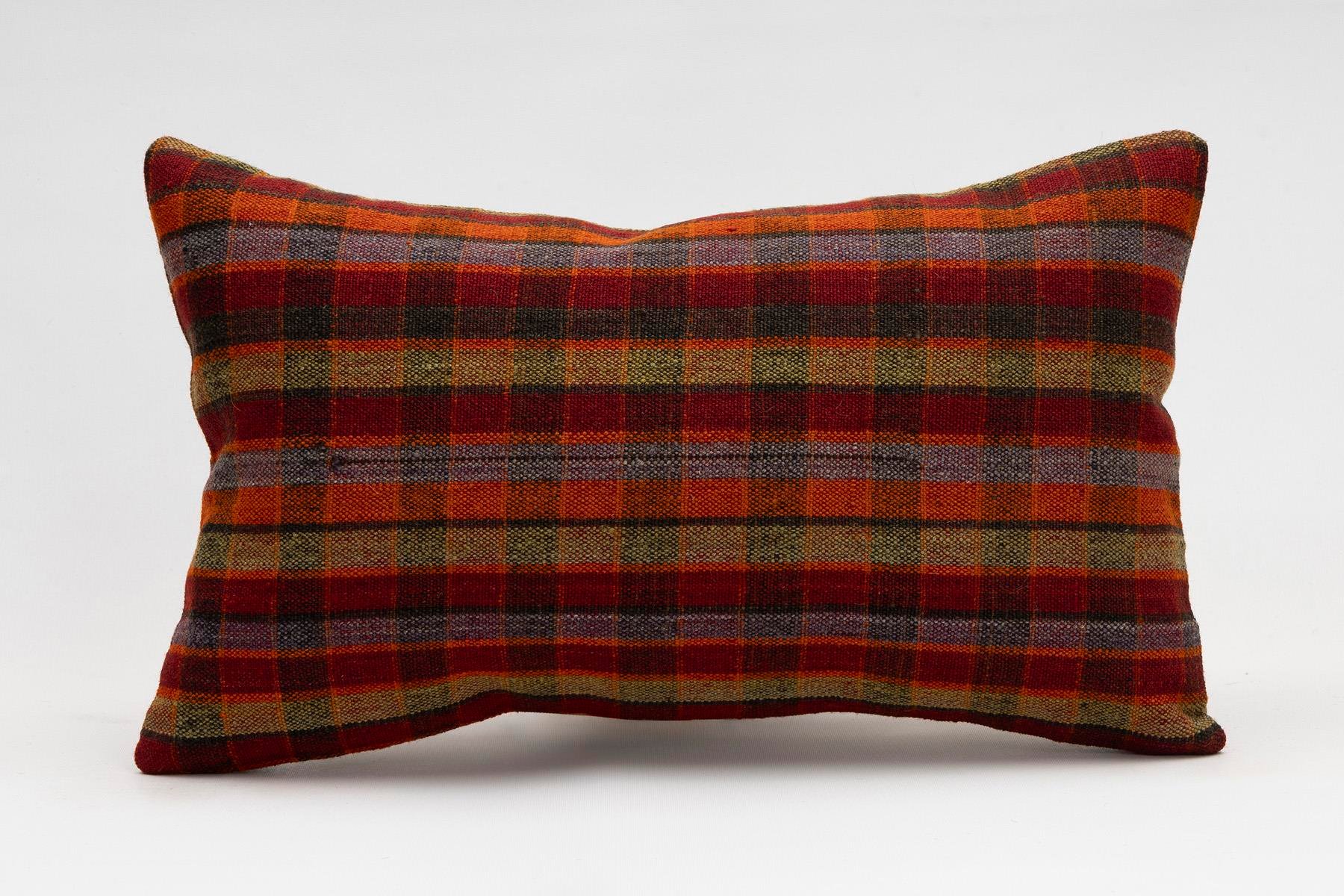 12x20 inches (30x50 cm) Kilim Pillow | KILIM WHOLESALE - Vintage Handmade Pillows - Vintage Handmade Kilim Rugs - It is 100% wool. Artistic and historical rugs. Old handwoven rugs. - Online hand woven rugs and kilim cushions sales. Shipping to a