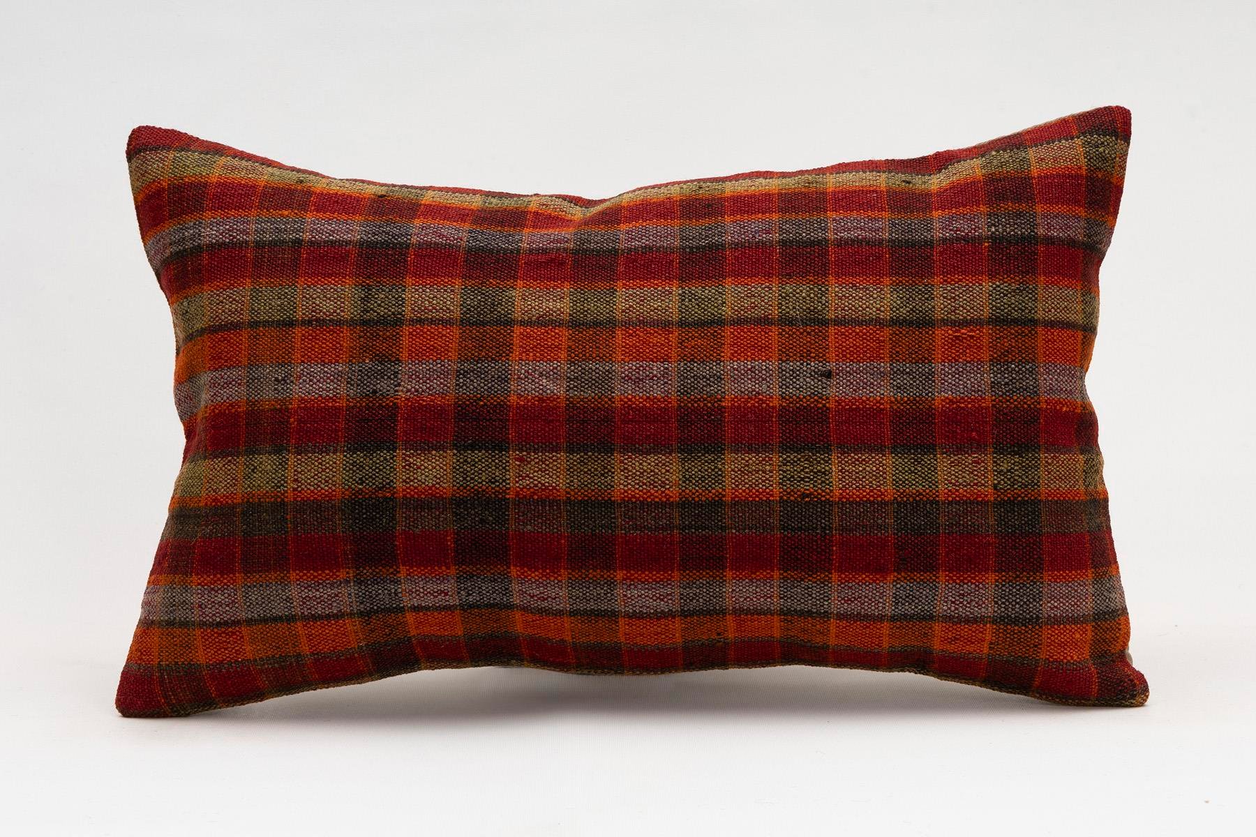 12x20 inches (30x50 cm) Kilim Pillow | KILIM WHOLESALE - Vintage Handmade Pillows - Vintage Handmade Kilim Rugs - It is 100% wool. Artistic and historical rugs. Old handwoven rugs. - Online hand woven rugs and kilim cushions sales. Shipping to a