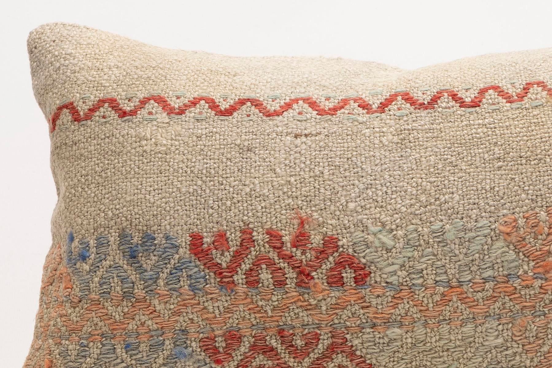 12x20 inches (30x50 cm) Kilim Pillow | KILIM WHOLESALE - Vintage Handmade Pillows - Vintage Handmade Kilim Rugs - It is 100% wool. Artistic and historical rugs. Old handwoven rugs. - Online hand woven rugs and kilim cushions sales. Shipping to a