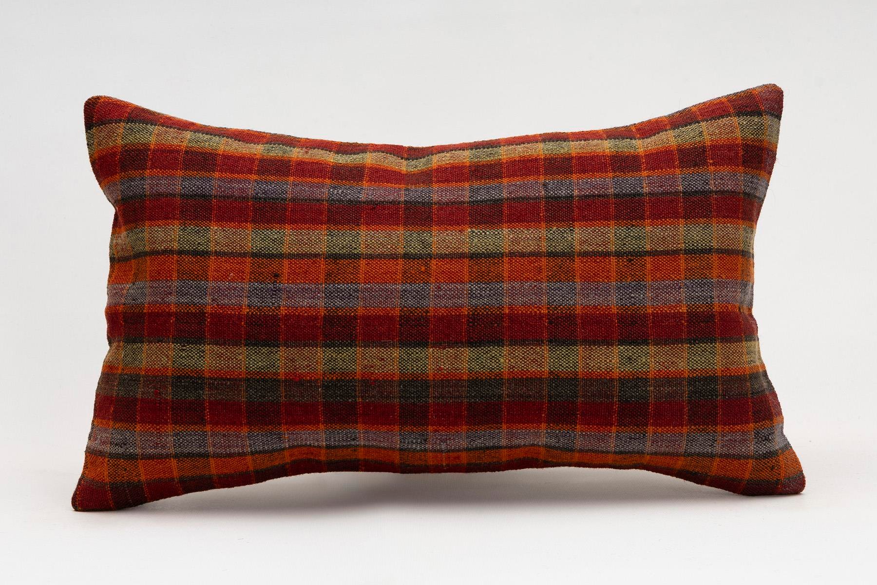 12x20 inches (30x50 cm) Kilim Pillow | KILIM WHOLESALE - Vintage Handmade Pillows - Vintage Handmade Kilim Rugs - It is 100% wool. Artistic and historical rugs. Old handwoven rugs. - Online hand woven rugs and kilim cushions sales. Shipping to a