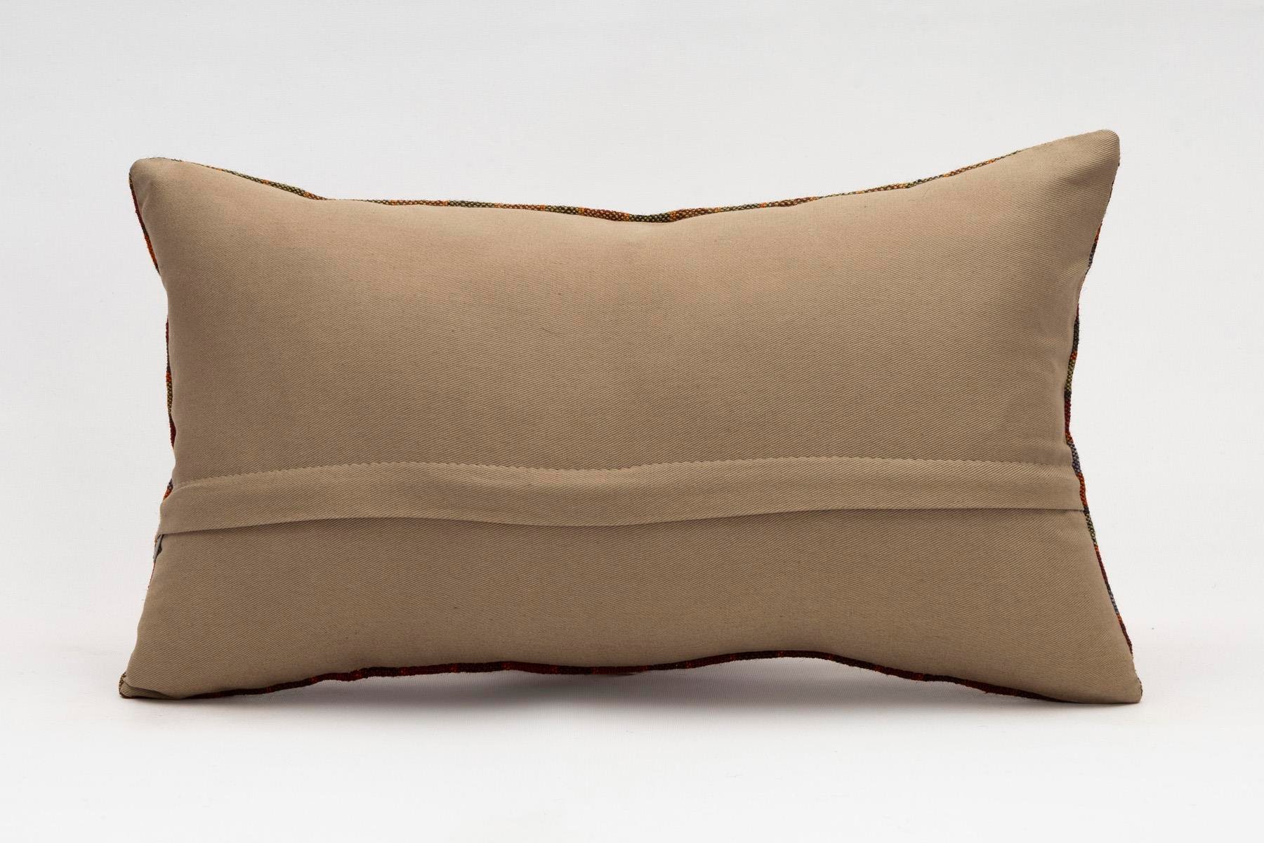 12x20 inches (30x50 cm) Kilim Pillow | KILIM WHOLESALE - Vintage Handmade Pillows - Vintage Handmade Kilim Rugs - It is 100% wool. Artistic and historical rugs. Old handwoven rugs. - Online hand woven rugs and kilim cushions sales. Shipping to a