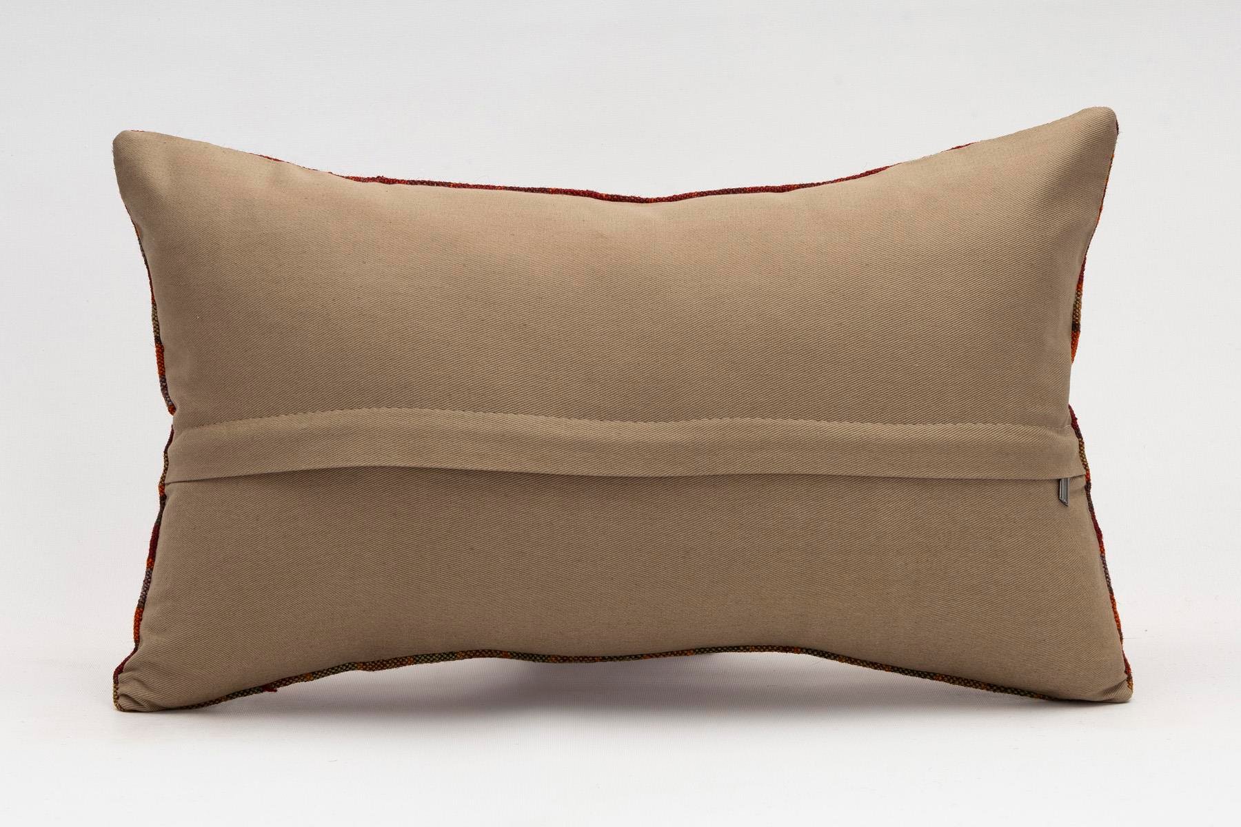 12x20 inches (30x50 cm) Kilim Pillow | KILIM WHOLESALE - Vintage Handmade Pillows - Vintage Handmade Kilim Rugs - It is 100% wool. Artistic and historical rugs. Old handwoven rugs. - Online hand woven rugs and kilim cushions sales. Shipping to a