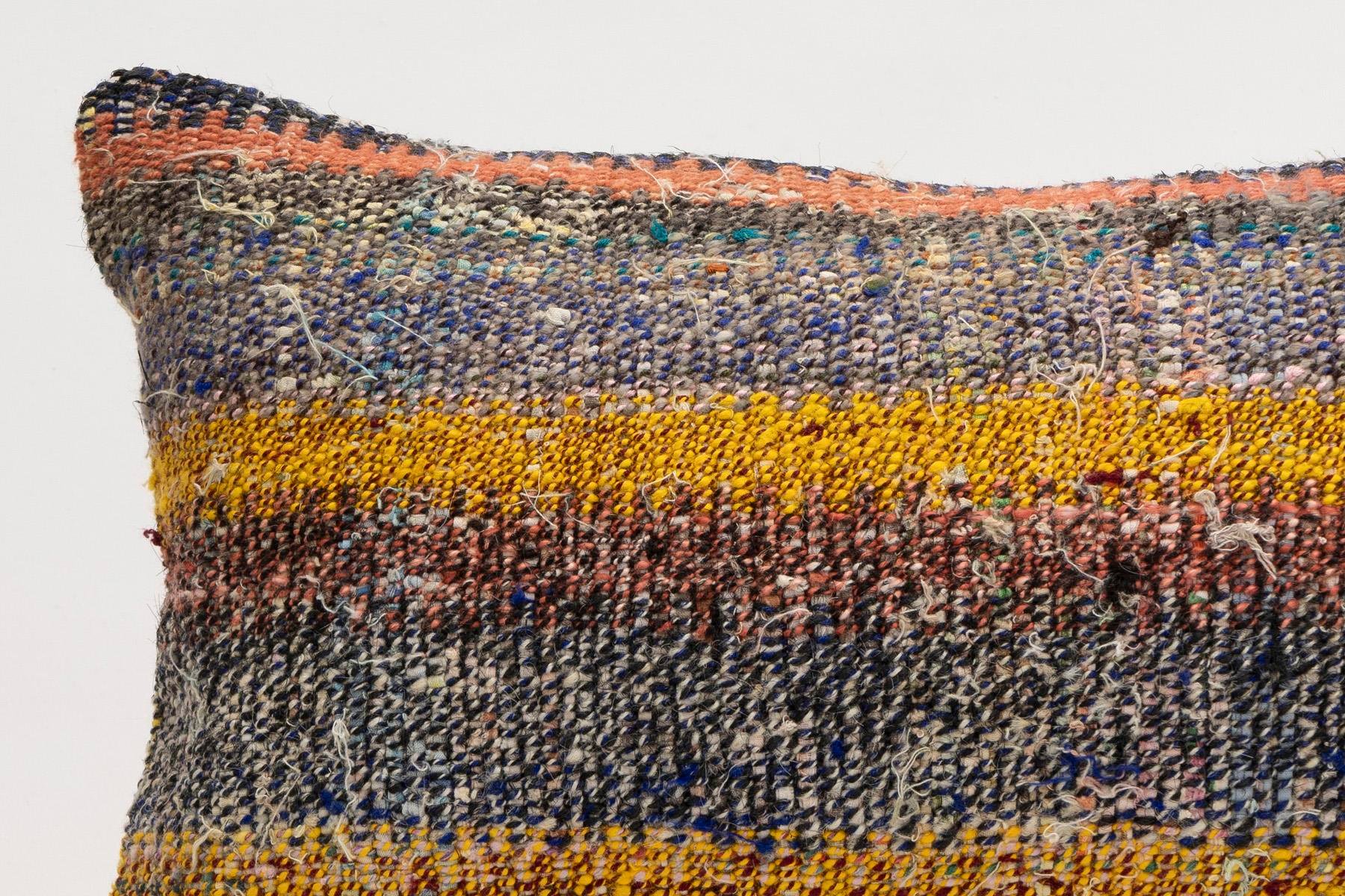 12x20 inches (30x50 cm) Kilim Pillow | KILIM WHOLESALE - Vintage Handmade Pillows - Vintage Handmade Kilim Rugs - It is 100% wool. Artistic and historical rugs. Old handwoven rugs. - Online hand woven rugs and kilim cushions sales. Shipping to a