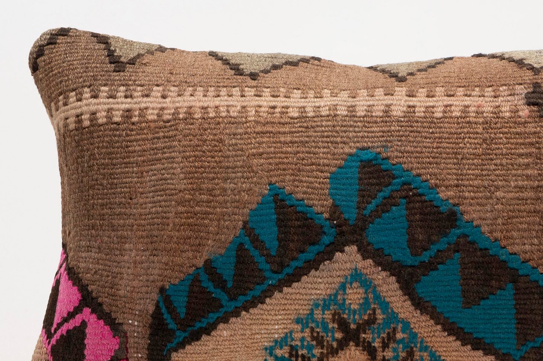 12x20 inches (30x50 cm) Kilim Pillow | KILIM WHOLESALE - Vintage Handmade Pillows - Vintage Handmade Kilim Rugs - It is 100% wool. Artistic and historical rugs. Old handwoven rugs. - Online hand woven rugs and kilim cushions sales. Shipping to a