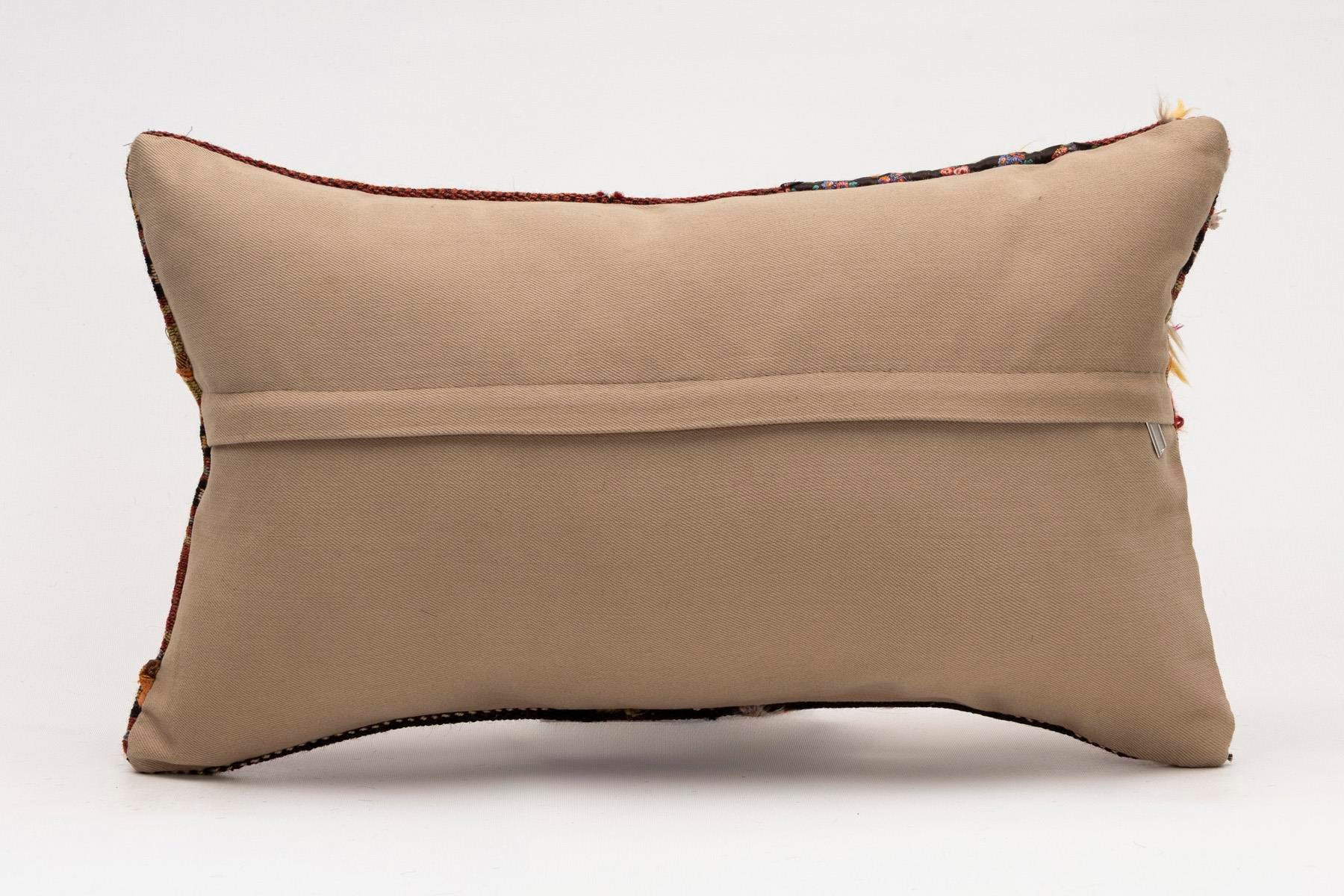 12x20 inches (30x50 cm) Kilim Pillow | KILIM WHOLESALE - Vintage Handmade Pillows - Vintage Handmade Kilim Rugs - It is 100% wool. Artistic and historical rugs. Old handwoven rugs. - Online hand woven rugs and kilim cushions sales. Shipping to a