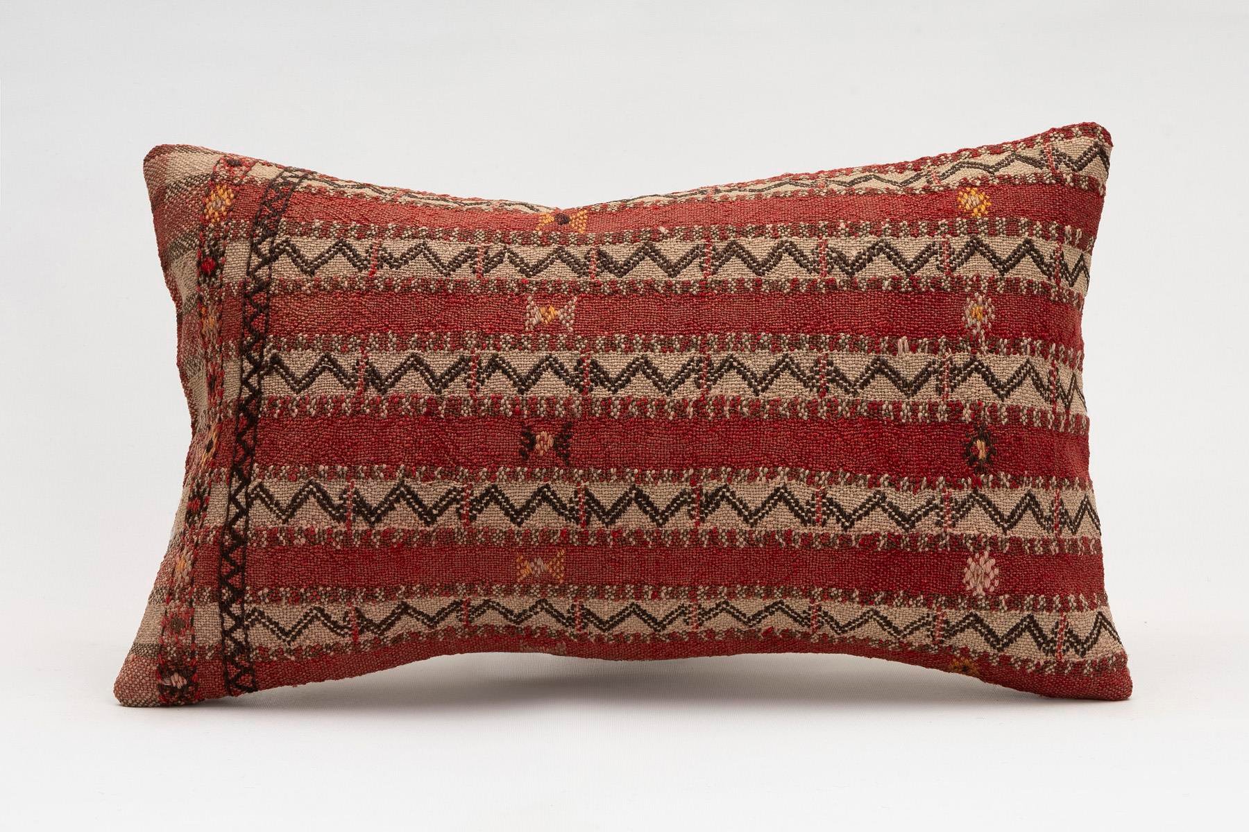 12x20 inches (30x50 cm) Kilim Pillow | KILIM WHOLESALE - Vintage Handmade Pillows - Vintage Handmade Kilim Rugs - It is 100% wool. Artistic and historical rugs. Old handwoven rugs. - Online hand woven rugs and kilim cushions sales. Shipping to a