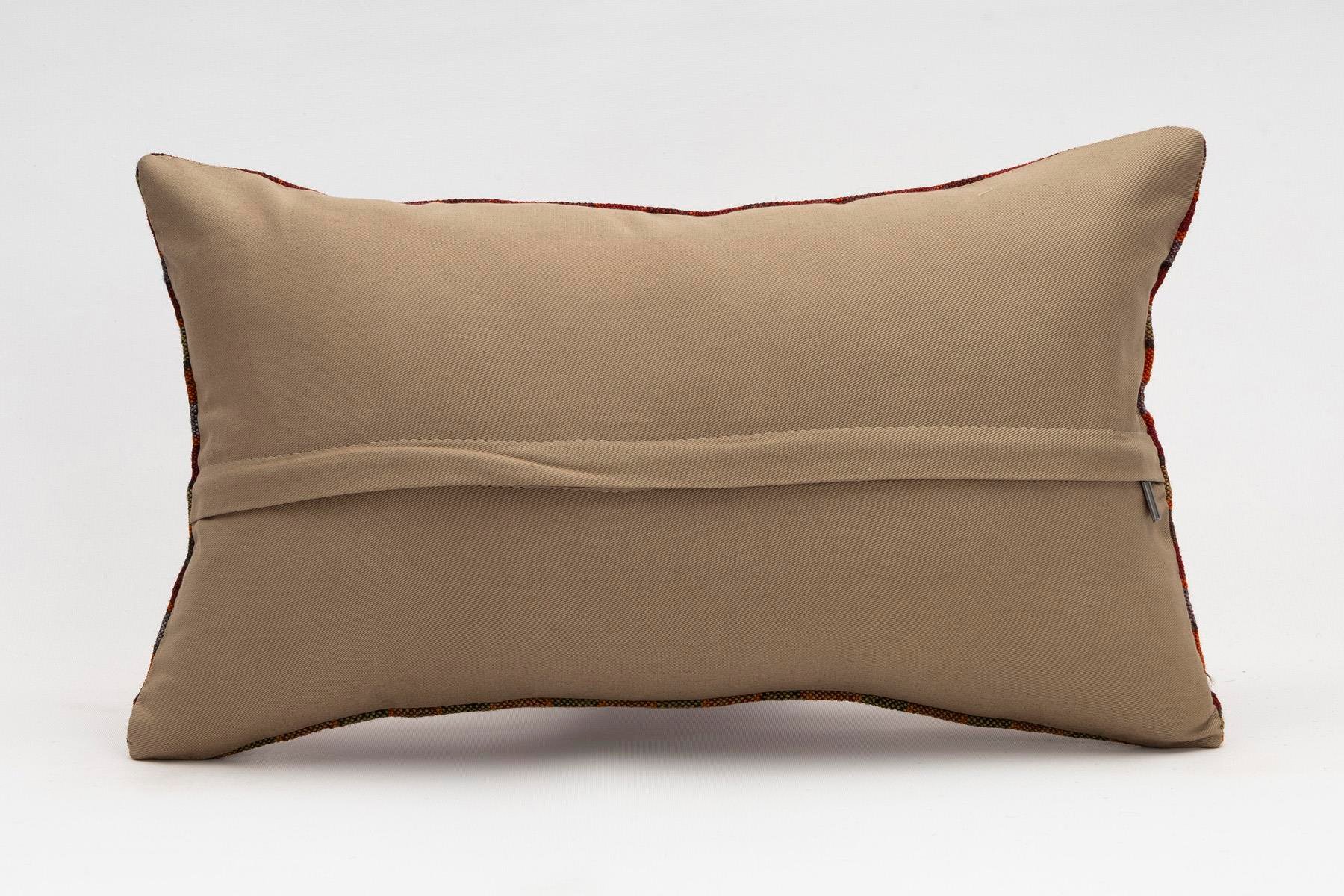 12x20 inches (30x50 cm) Kilim Pillow | KILIM WHOLESALE - Vintage Handmade Pillows - Vintage Handmade Kilim Rugs - It is 100% wool. Artistic and historical rugs. Old handwoven rugs. - Online hand woven rugs and kilim cushions sales. Shipping to a