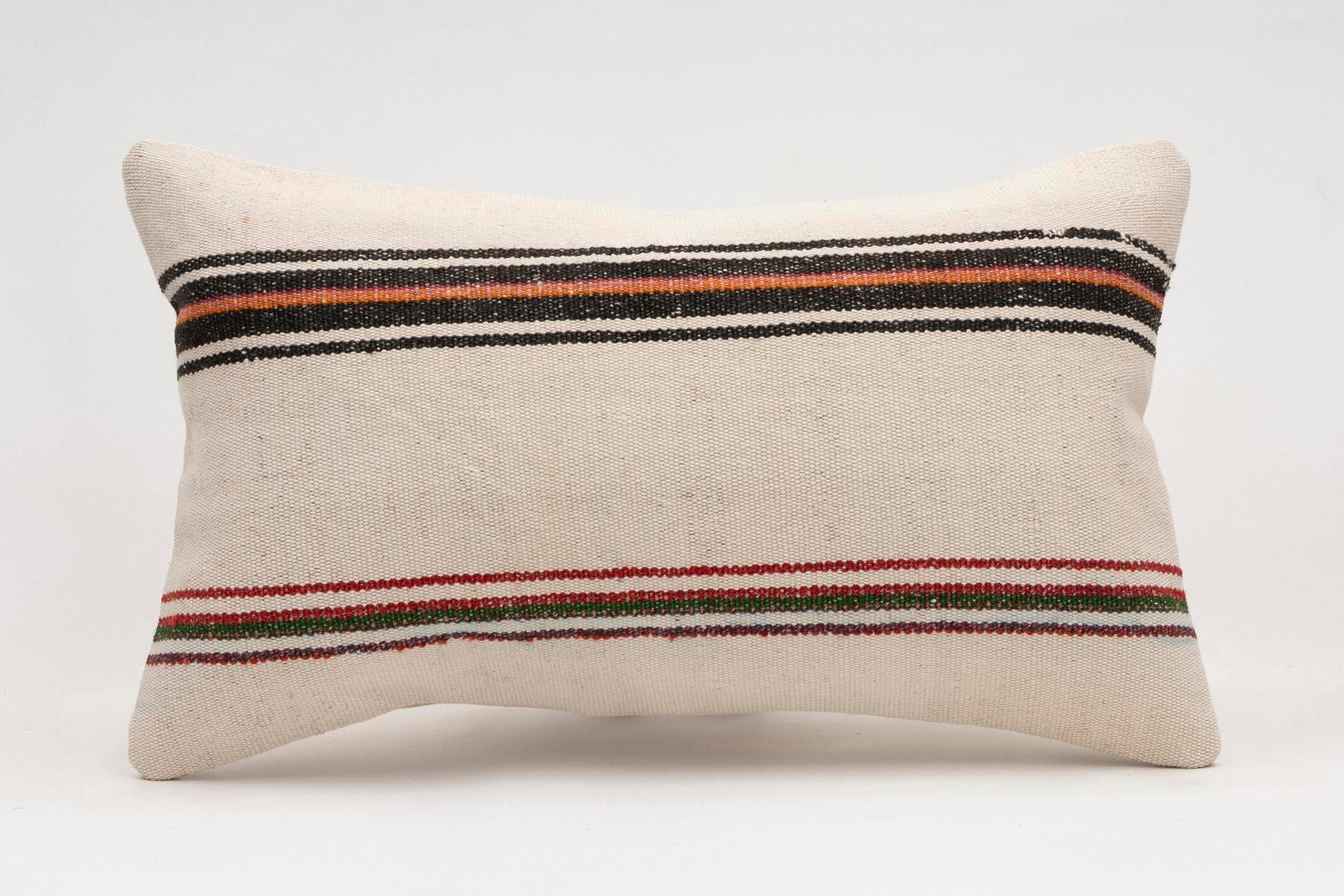 12x20 inches (30x50 cm) Kilim Pillow | KILIM WHOLESALE - Vintage Handmade Pillows - Vintage Handmade Kilim Rugs - It is 100% wool. Artistic and historical rugs. Old handwoven rugs. - Online hand woven rugs and kilim cushions sales. Shipping to a