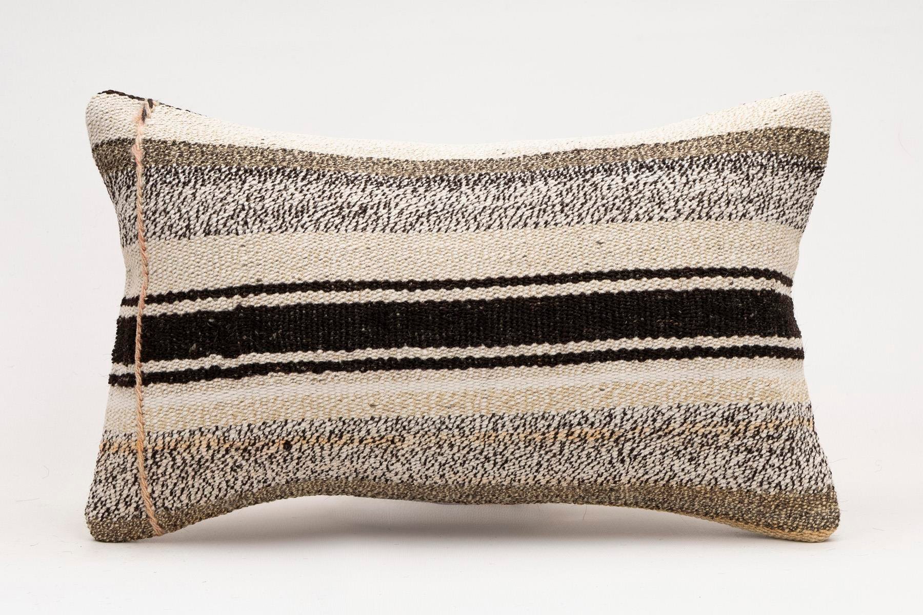 12x20 inches (30x50 cm) Kilim Pillow | KILIM WHOLESALE - Vintage Handmade Pillows - Vintage Handmade Kilim Rugs - It is 100% wool. Artistic and historical rugs. Old handwoven rugs. - Online hand woven rugs and kilim cushions sales. Shipping to a