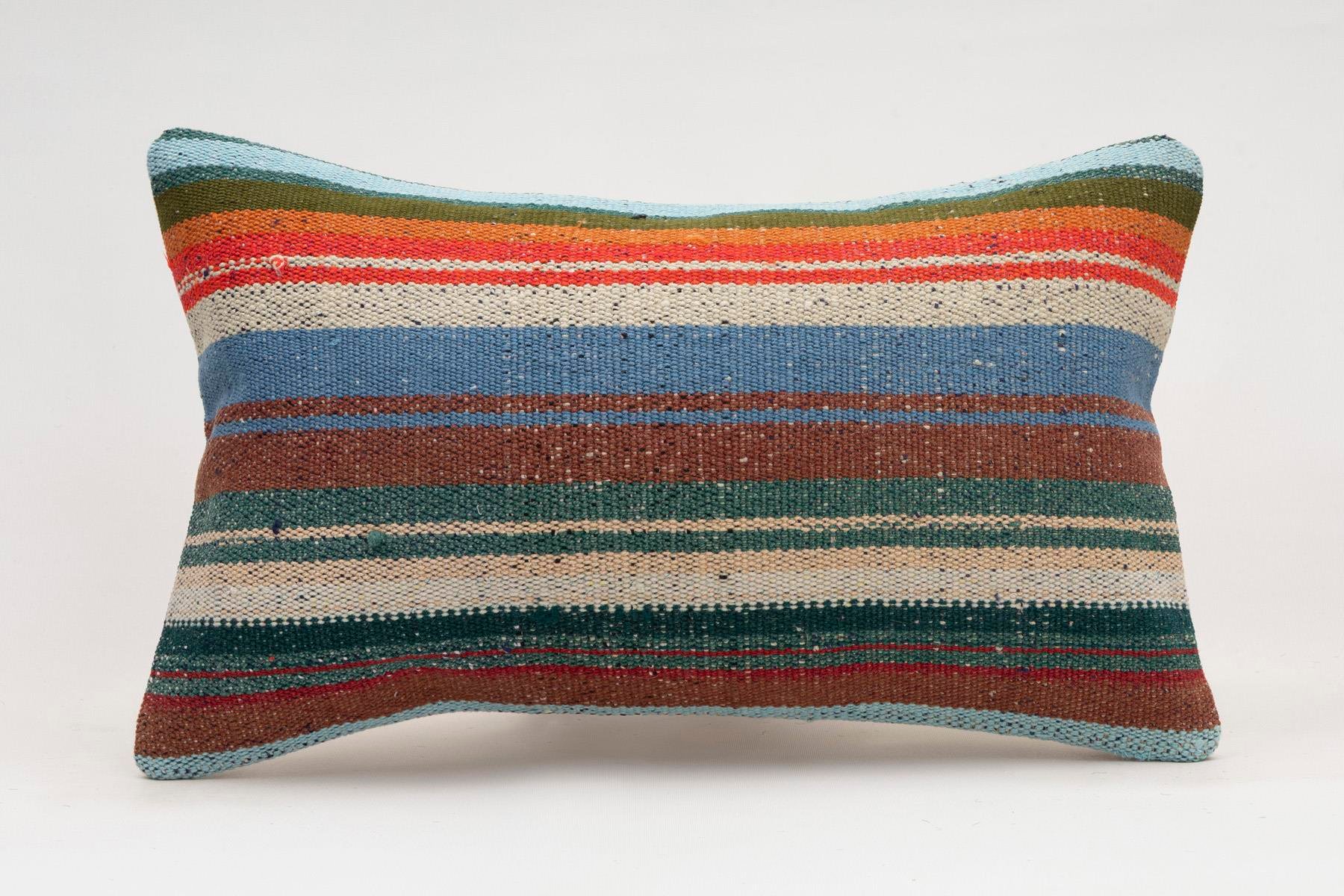 12x20 inches (30x50 cm) Kilim Pillow | KILIM WHOLESALE - Vintage Handmade Pillows - Vintage Handmade Kilim Rugs - It is 100% wool. Artistic and historical rugs. Old handwoven rugs. - Online hand woven rugs and kilim cushions sales. Shipping to a