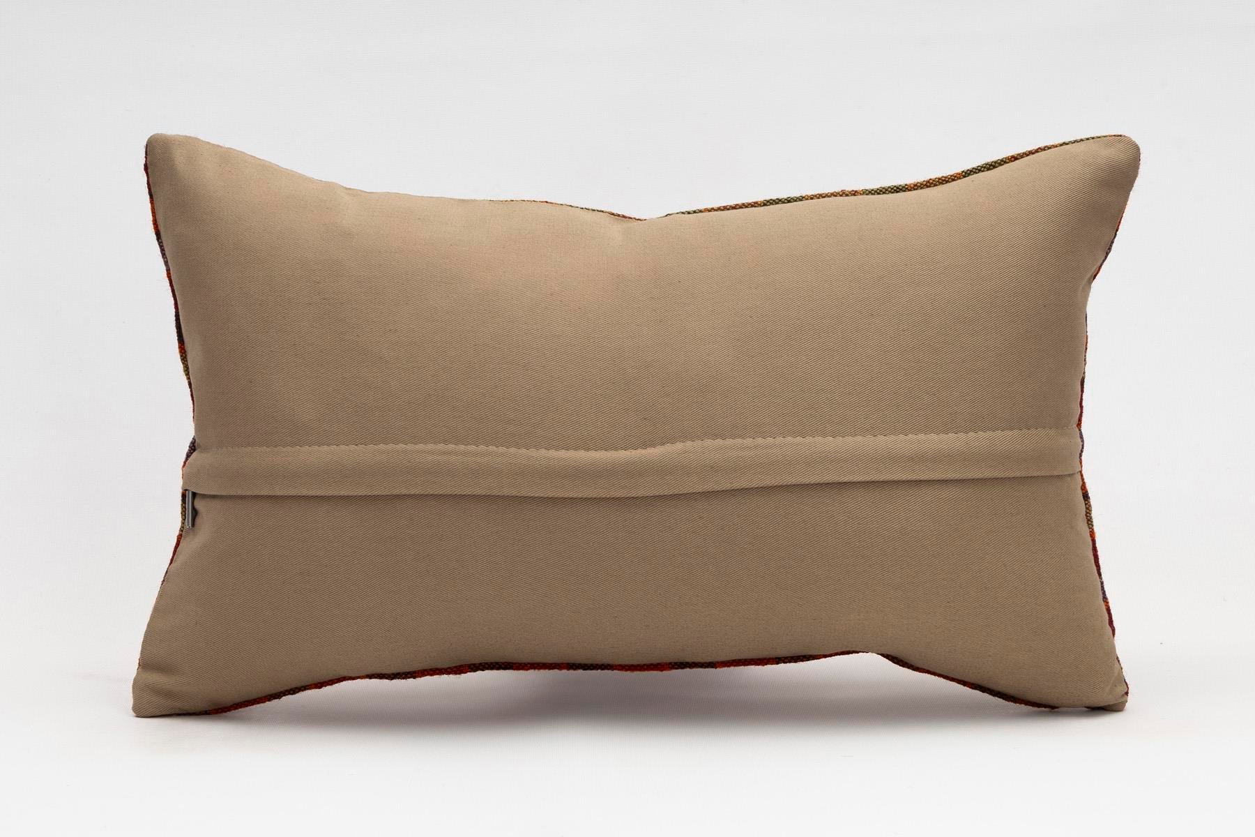 12x20 inches (30x50 cm) Kilim Pillow | KILIM WHOLESALE - Vintage Handmade Pillows - Vintage Handmade Kilim Rugs - It is 100% wool. Artistic and historical rugs. Old handwoven rugs. - Online hand woven rugs and kilim cushions sales. Shipping to a