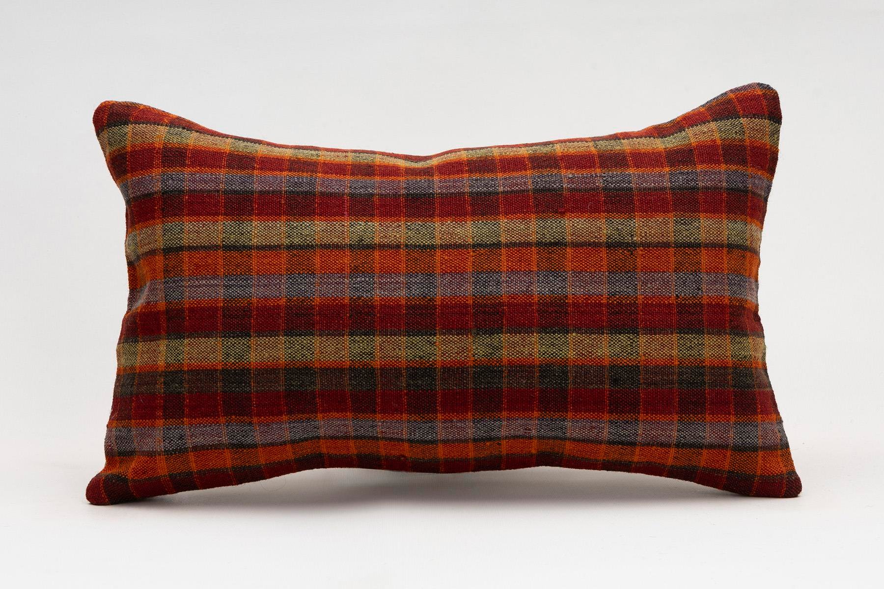 12x20 inches (30x50 cm) Kilim Pillow | KILIM WHOLESALE - Vintage Handmade Pillows - Vintage Handmade Kilim Rugs - It is 100% wool. Artistic and historical rugs. Old handwoven rugs. - Online hand woven rugs and kilim cushions sales. Shipping to a