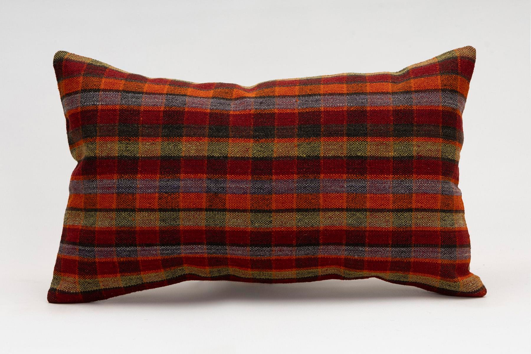 12x20 inches (30x50 cm) Kilim Pillow | KILIM WHOLESALE - Vintage Handmade Pillows - Vintage Handmade Kilim Rugs - It is 100% wool. Artistic and historical rugs. Old handwoven rugs. - Online hand woven rugs and kilim cushions sales. Shipping to a