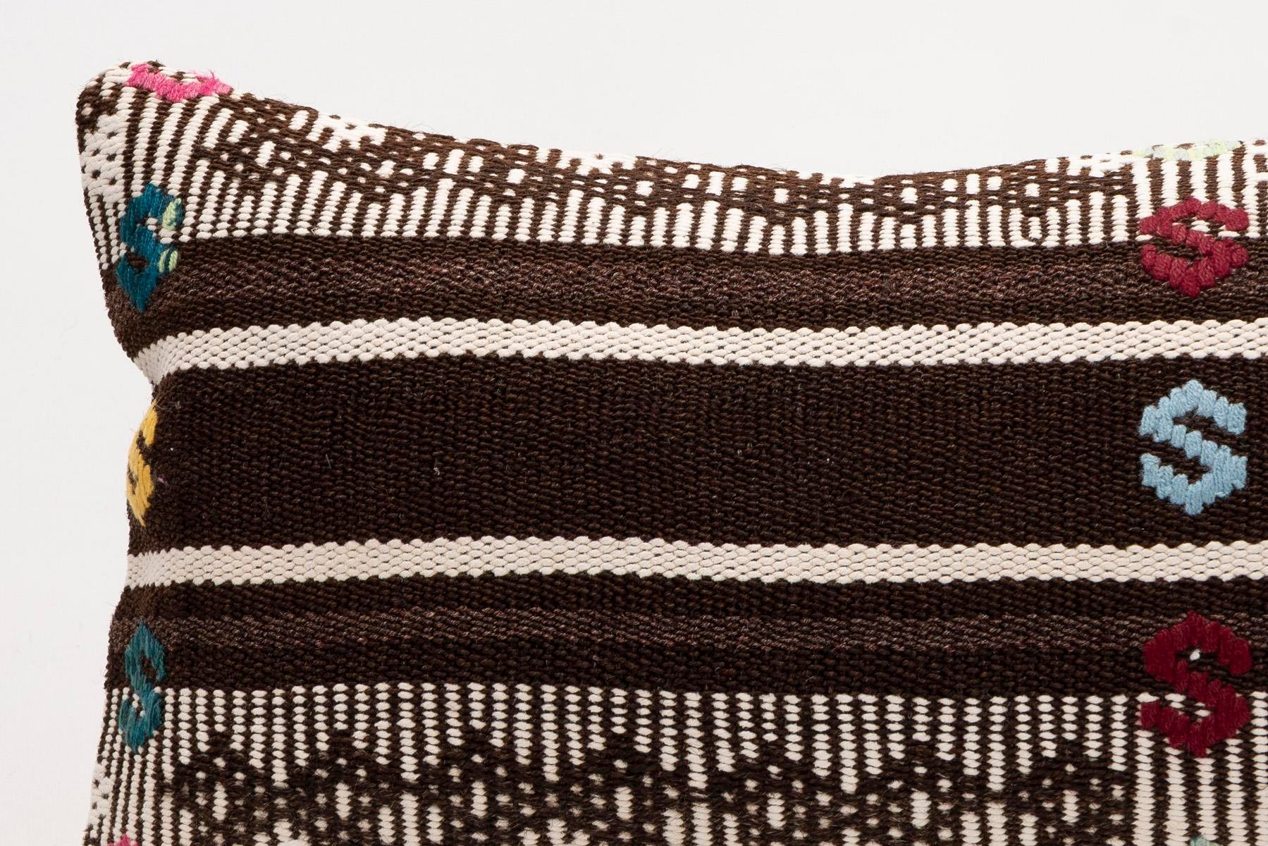 12x20 inches (30x50 cm) Kilim Pillow | KILIM WHOLESALE - Vintage Handmade Pillows - Vintage Handmade Kilim Rugs - It is 100% wool. Artistic and historical rugs. Old handwoven rugs. - Online hand woven rugs and kilim cushions sales. Shipping to a