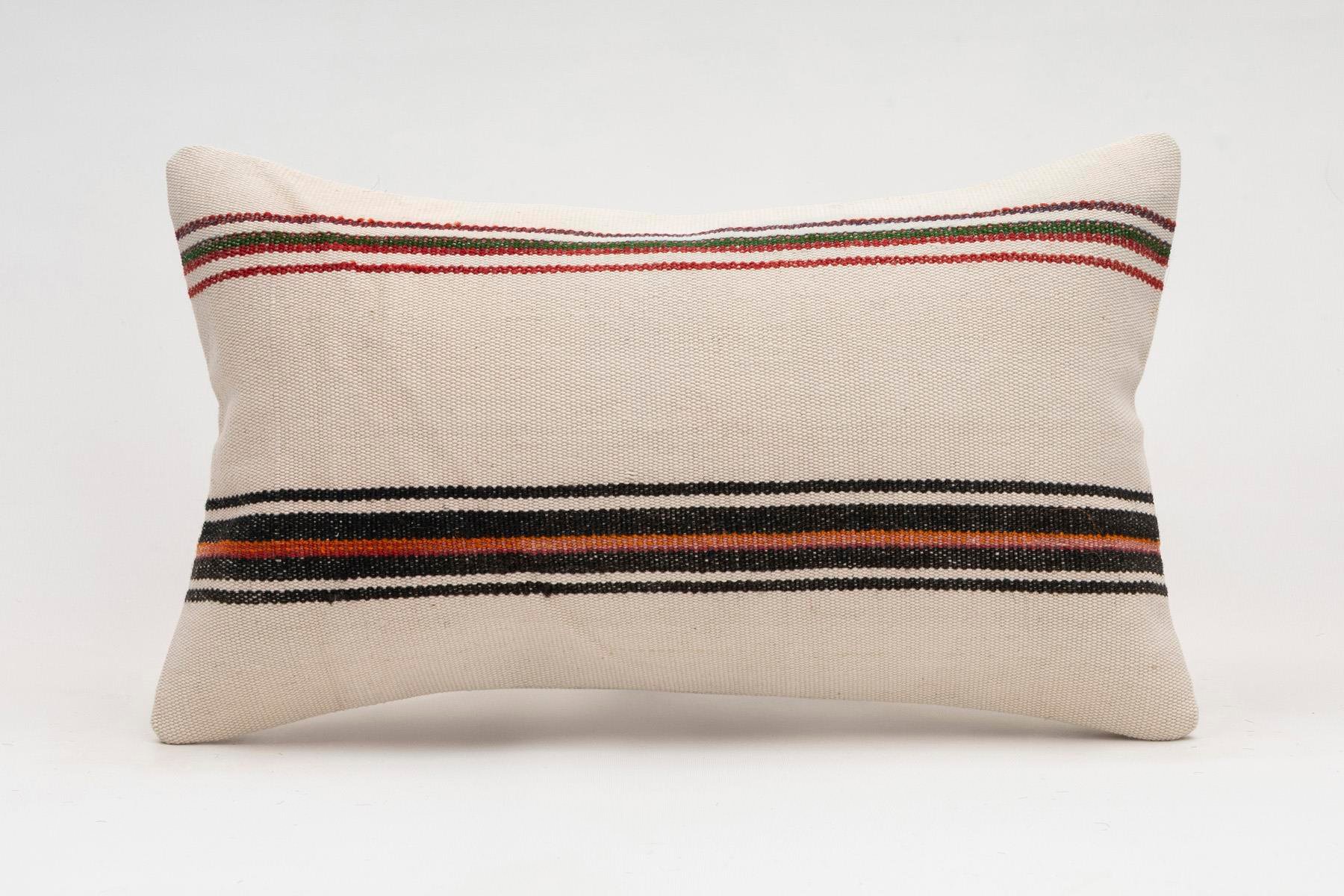 12x20 inches (30x50 cm) Kilim Pillow | KILIM WHOLESALE - Vintage Handmade Pillows - Vintage Handmade Kilim Rugs - It is 100% wool. Artistic and historical rugs. Old handwoven rugs. - Online hand woven rugs and kilim cushions sales. Shipping to a
