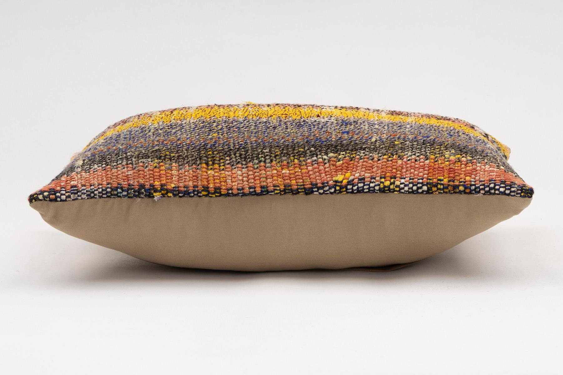 12x20 inches (30x50 cm) Kilim Pillow | KILIM WHOLESALE - Vintage Handmade Pillows - Vintage Handmade Kilim Rugs - It is 100% wool. Artistic and historical rugs. Old handwoven rugs. - Online hand woven rugs and kilim cushions sales. Shipping to a