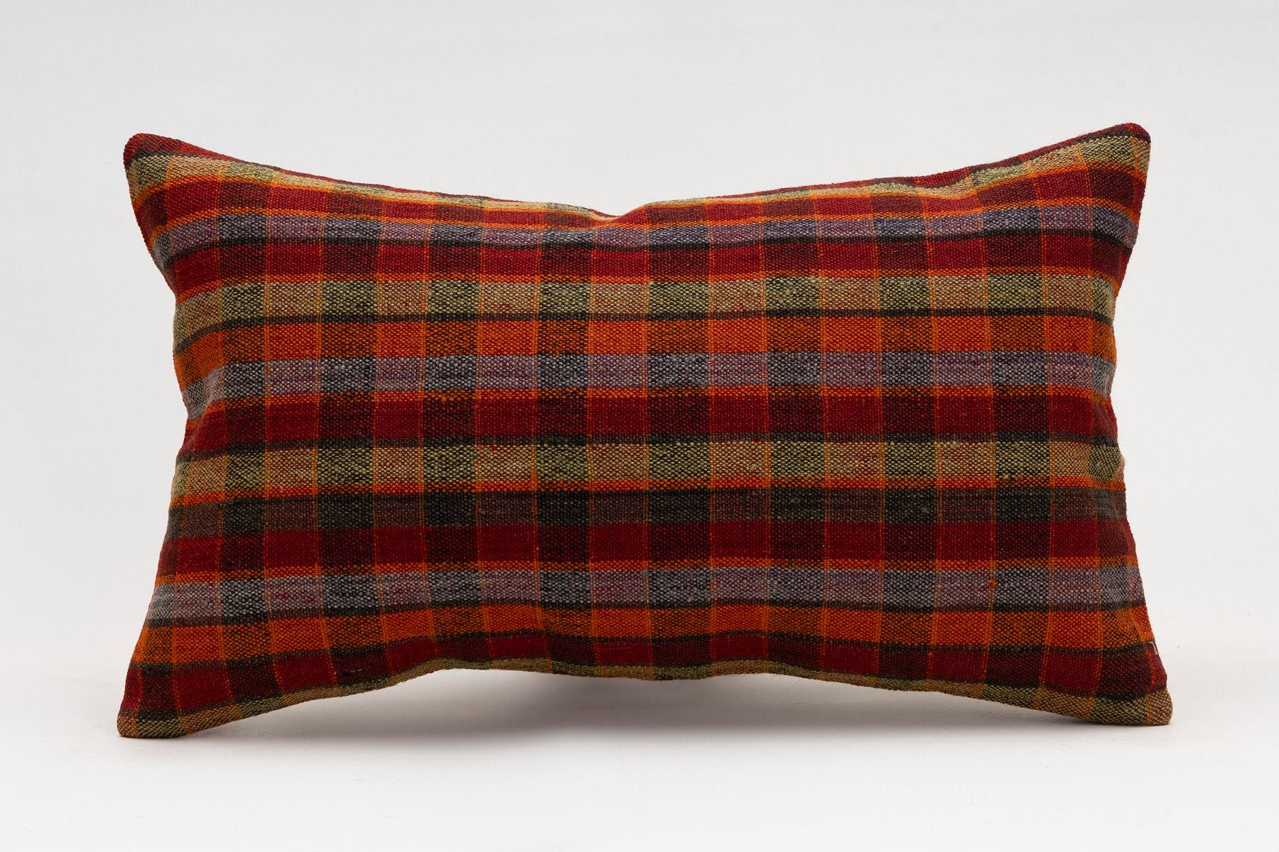 12x20 inches (30x50 cm) Kilim Pillow | KILIM WHOLESALE - Vintage Handmade Pillows - Vintage Handmade Kilim Rugs - It is 100% wool. Artistic and historical rugs. Old handwoven rugs. - Online hand woven rugs and kilim cushions sales. Shipping to a