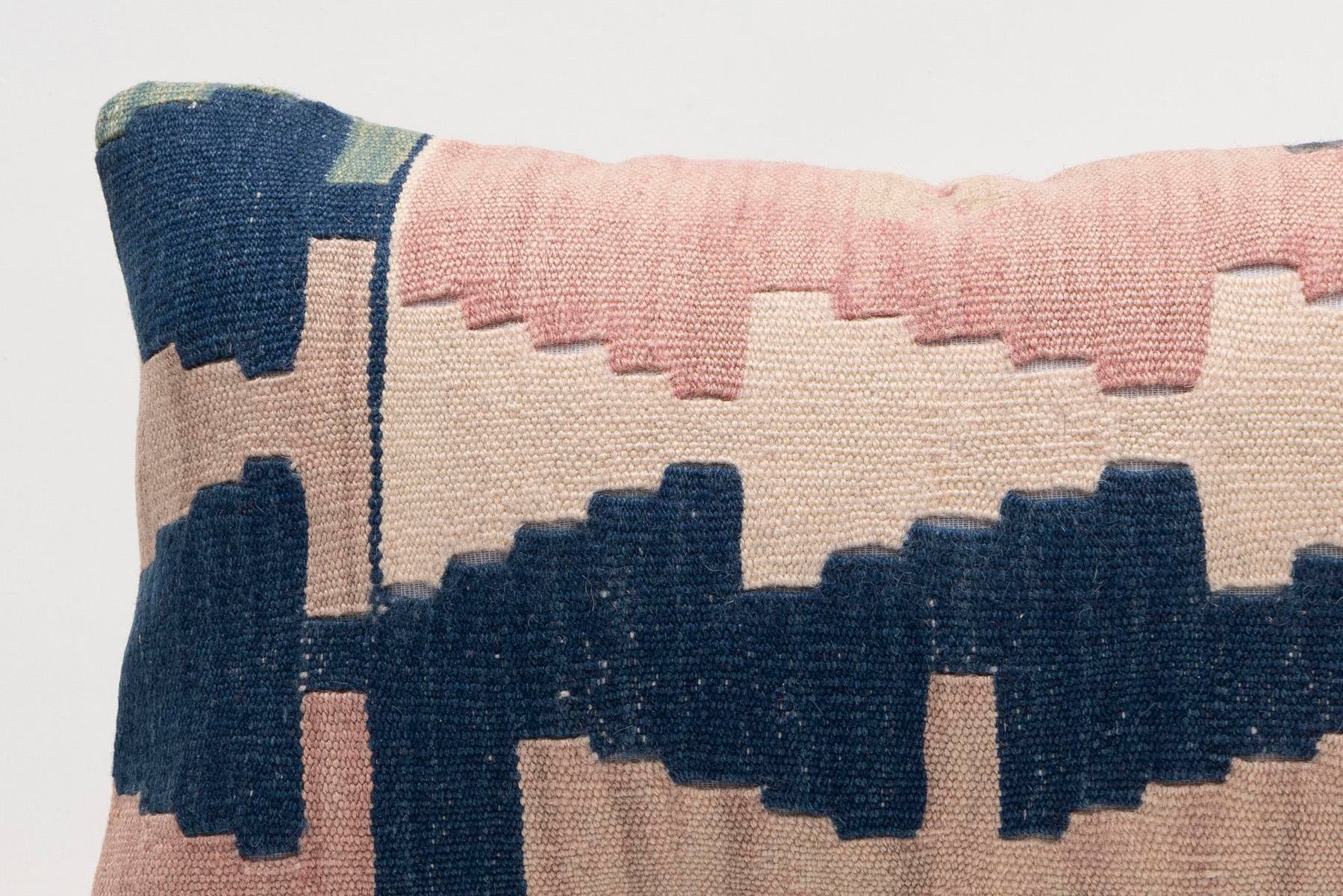 12x20 inches (30x50 cm) Kilim Pillow | KILIM WHOLESALE - Vintage Handmade Pillows - Vintage Handmade Kilim Rugs - It is 100% wool. Artistic and historical rugs. Old handwoven rugs. - Online hand woven rugs and kilim cushions sales. Shipping to a