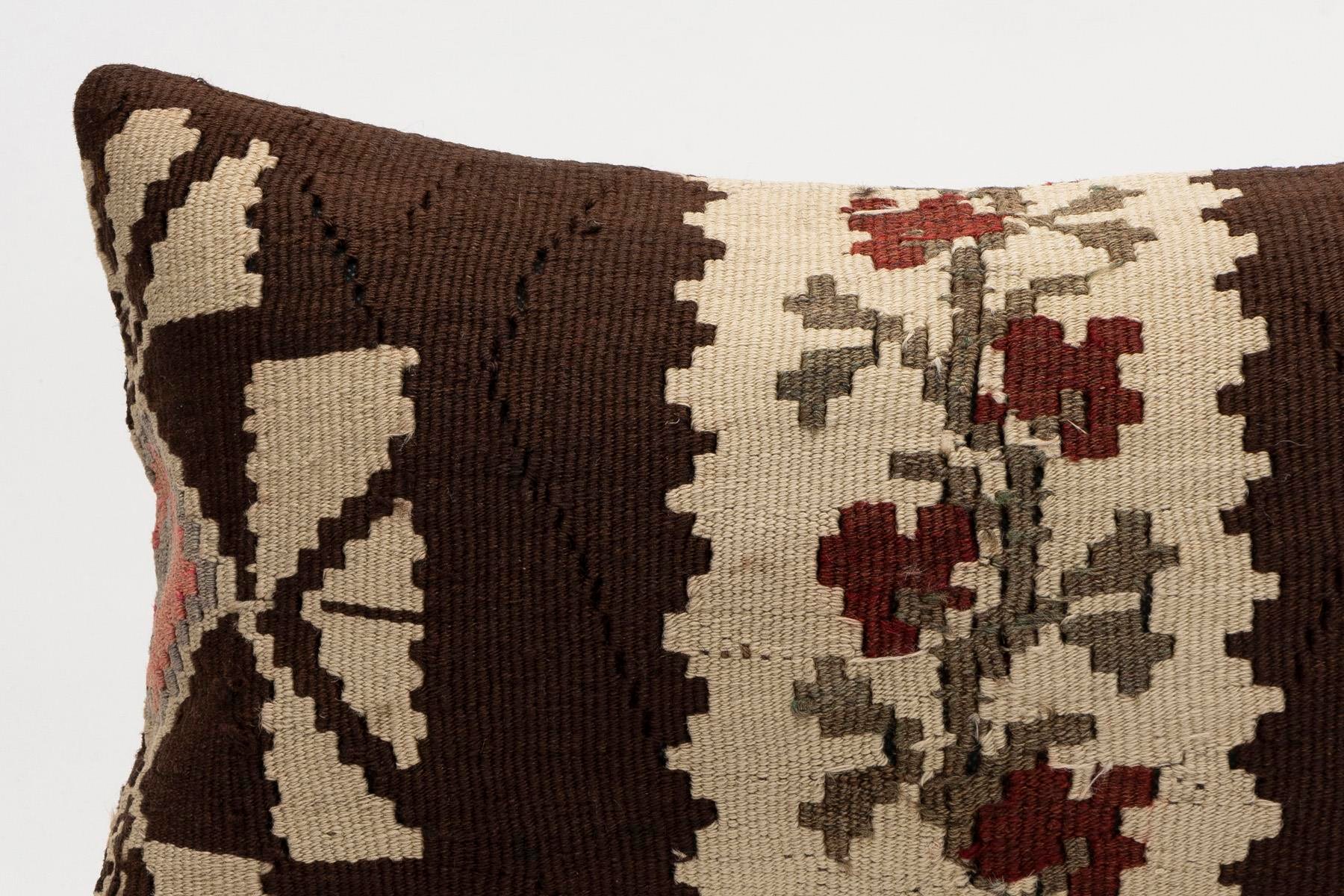 12x20 inches (30x50 cm) Kilim Pillow | KILIM WHOLESALE - Vintage Handmade Pillows - Vintage Handmade Kilim Rugs - It is 100% wool. Artistic and historical rugs. Old handwoven rugs. - Online hand woven rugs and kilim cushions sales. Shipping to a