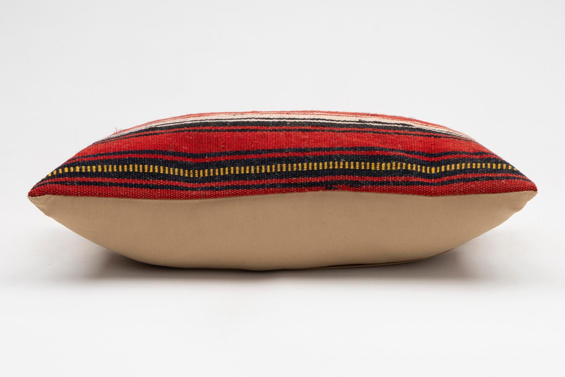 12x20 inches (30x50 cm) Kilim Pillow | KILIM WHOLESALE - Vintage Handmade Pillows - Vintage Handmade Kilim Rugs - It is 100% wool. Artistic and historical rugs. Old handwoven rugs. - Online hand woven rugs and kilim cushions sales. Shipping to a