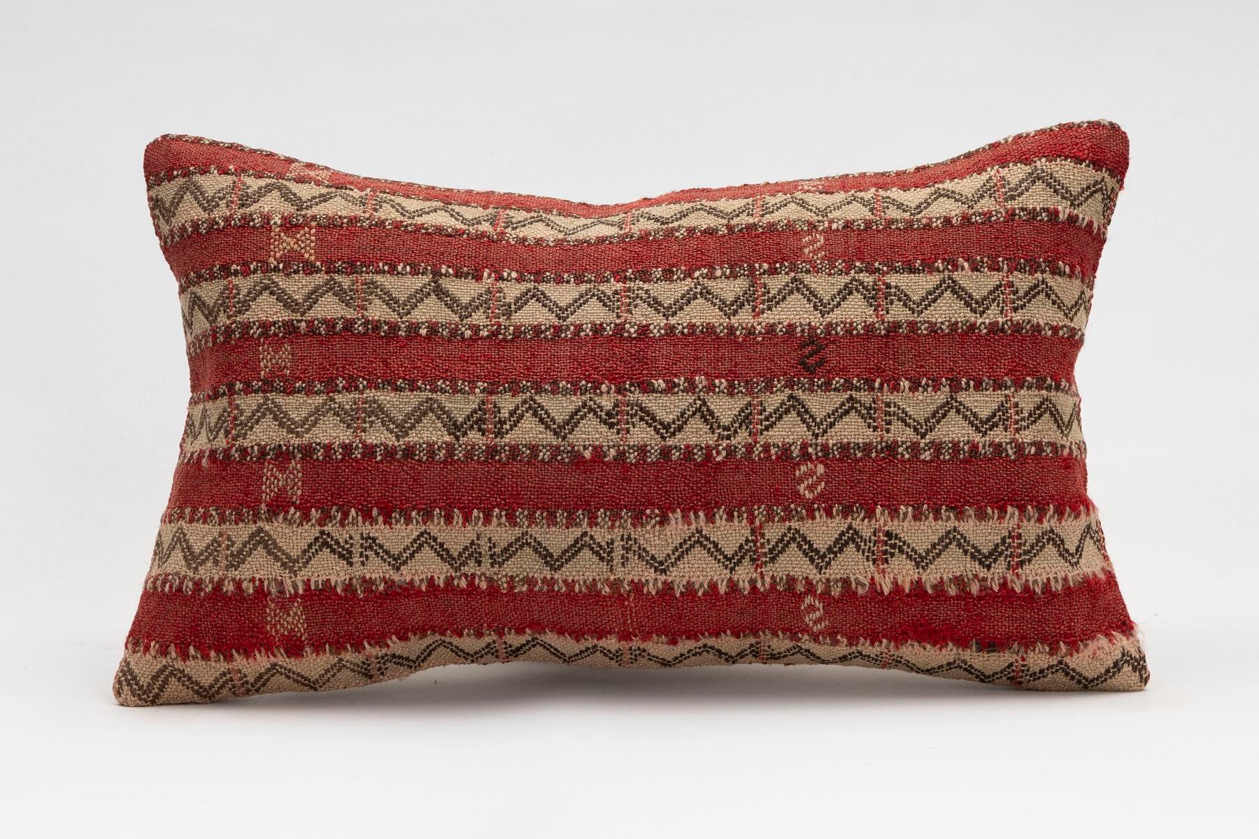 12x20 inches (30x50 cm) Kilim Pillow | KILIM WHOLESALE - Vintage Handmade Pillows - Vintage Handmade Kilim Rugs - It is 100% wool. Artistic and historical rugs. Old handwoven rugs. - Online hand woven rugs and kilim cushions sales. Shipping to a