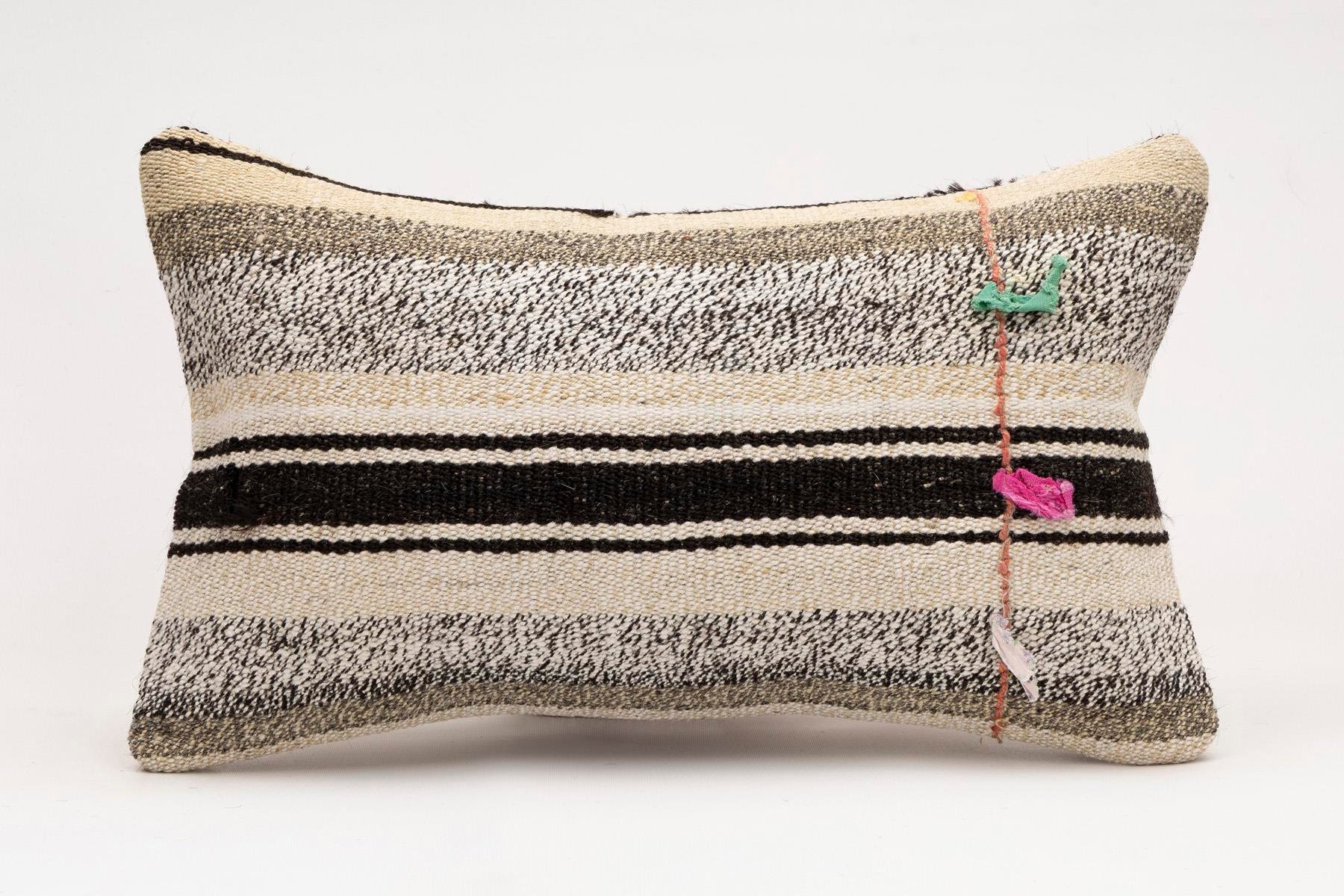 12x20 inches (30x50 cm) Kilim Pillow | KILIM WHOLESALE - Vintage Handmade Pillows - Vintage Handmade Kilim Rugs - It is 100% wool. Artistic and historical rugs. Old handwoven rugs. - Online hand woven rugs and kilim cushions sales. Shipping to a