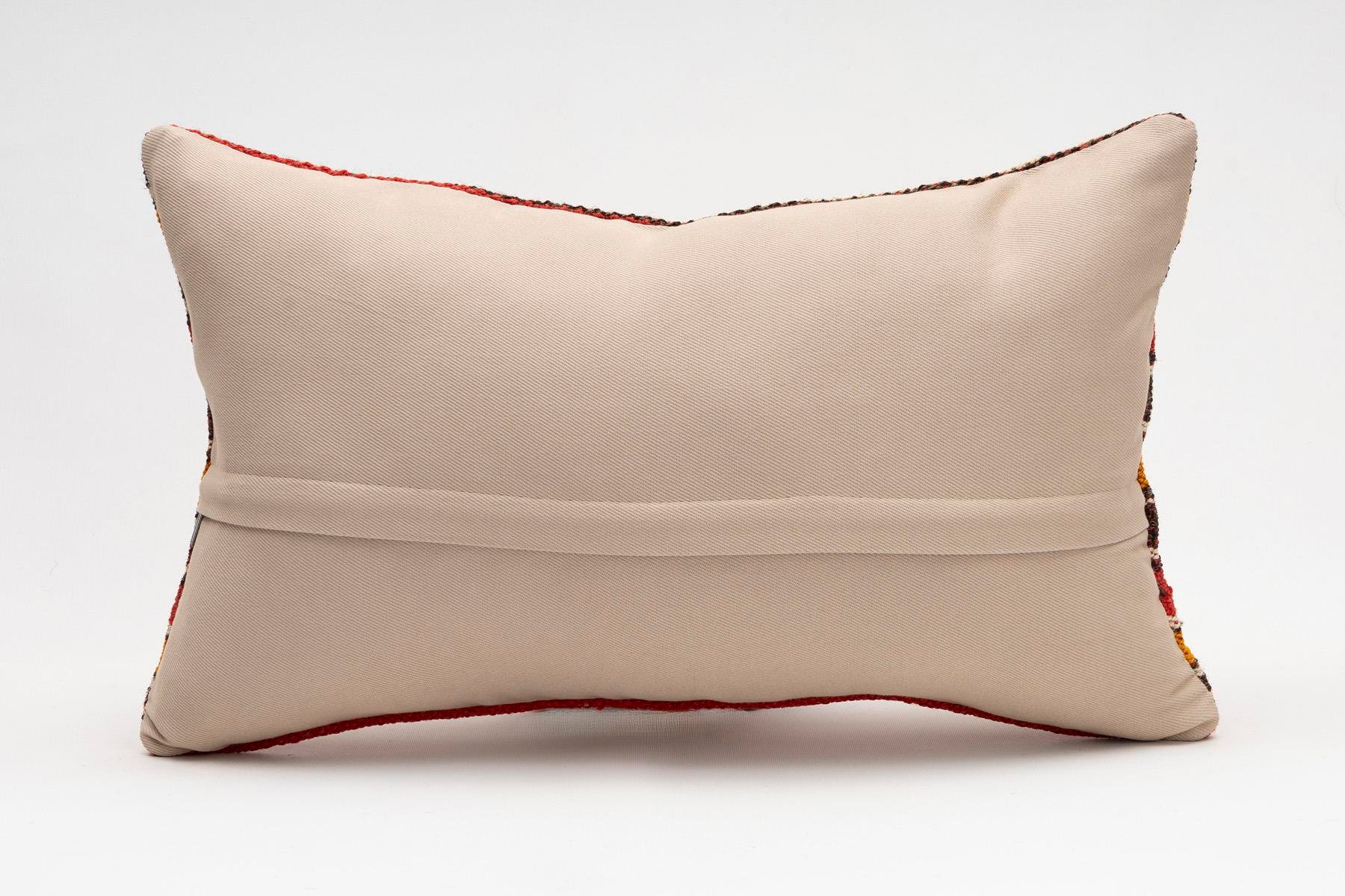 12x20 inches (30x50 cm) Kilim Pillow | KILIM WHOLESALE - Vintage Handmade Pillows - Vintage Handmade Kilim Rugs - It is 100% wool. Artistic and historical rugs. Old handwoven rugs. - Online hand woven rugs and kilim cushions sales. Shipping to a