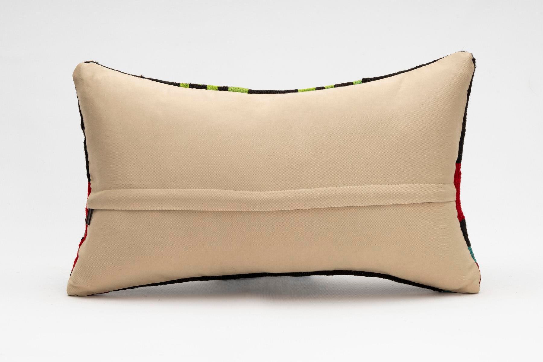 12x20 inches (30x50 cm) Kilim Pillow | KILIM WHOLESALE - Vintage Handmade Pillows - Vintage Handmade Kilim Rugs - It is 100% wool. Artistic and historical rugs. Old handwoven rugs. - Online hand woven rugs and kilim cushions sales. Shipping to a