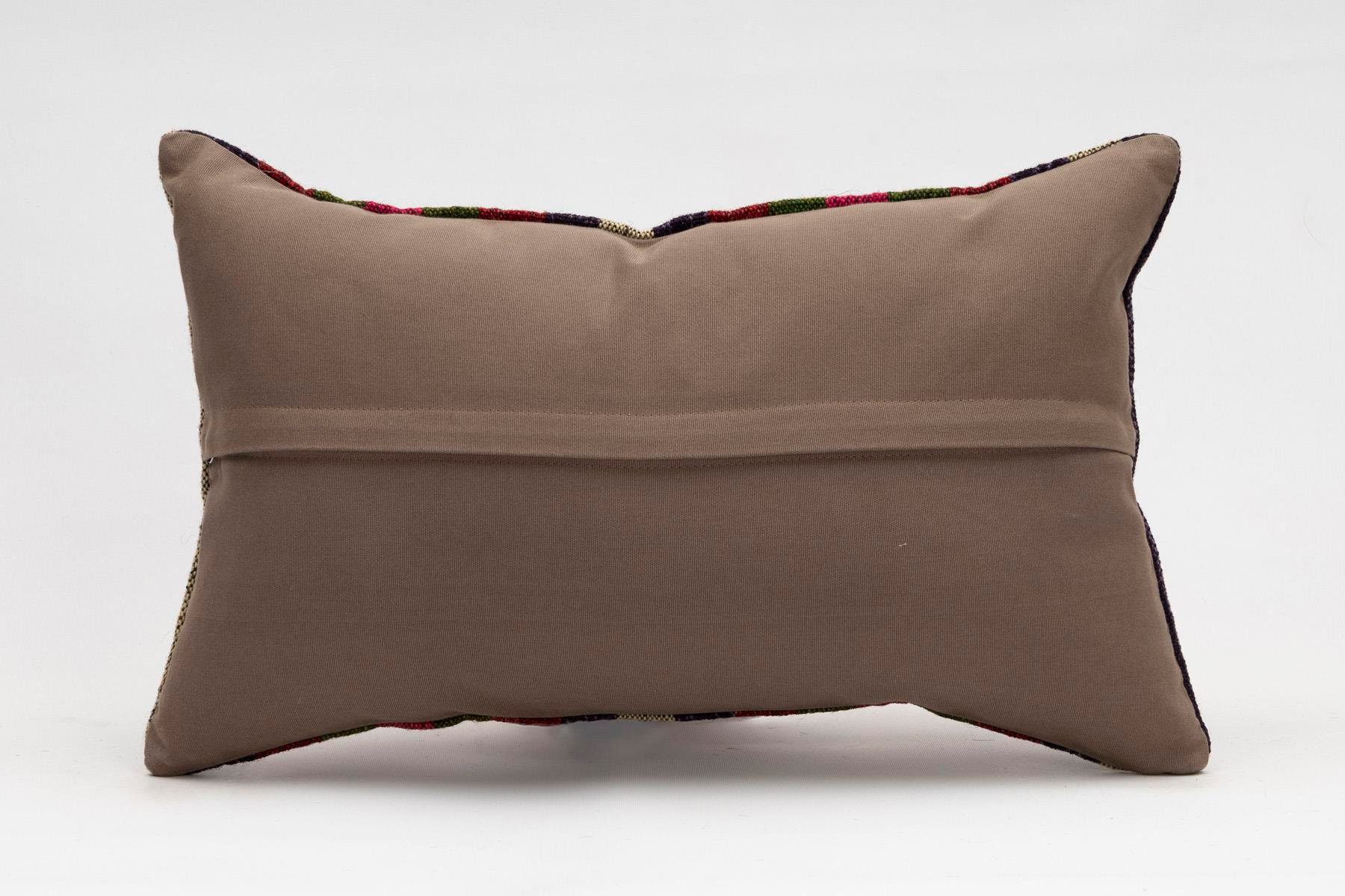 12x20 inches (30x50 cm) Kilim Pillow | KILIM WHOLESALE - Vintage Handmade Pillows - Vintage Handmade Kilim Rugs - It is 100% wool. Artistic and historical rugs. Old handwoven rugs. - Online hand woven rugs and kilim cushions sales. Shipping to a