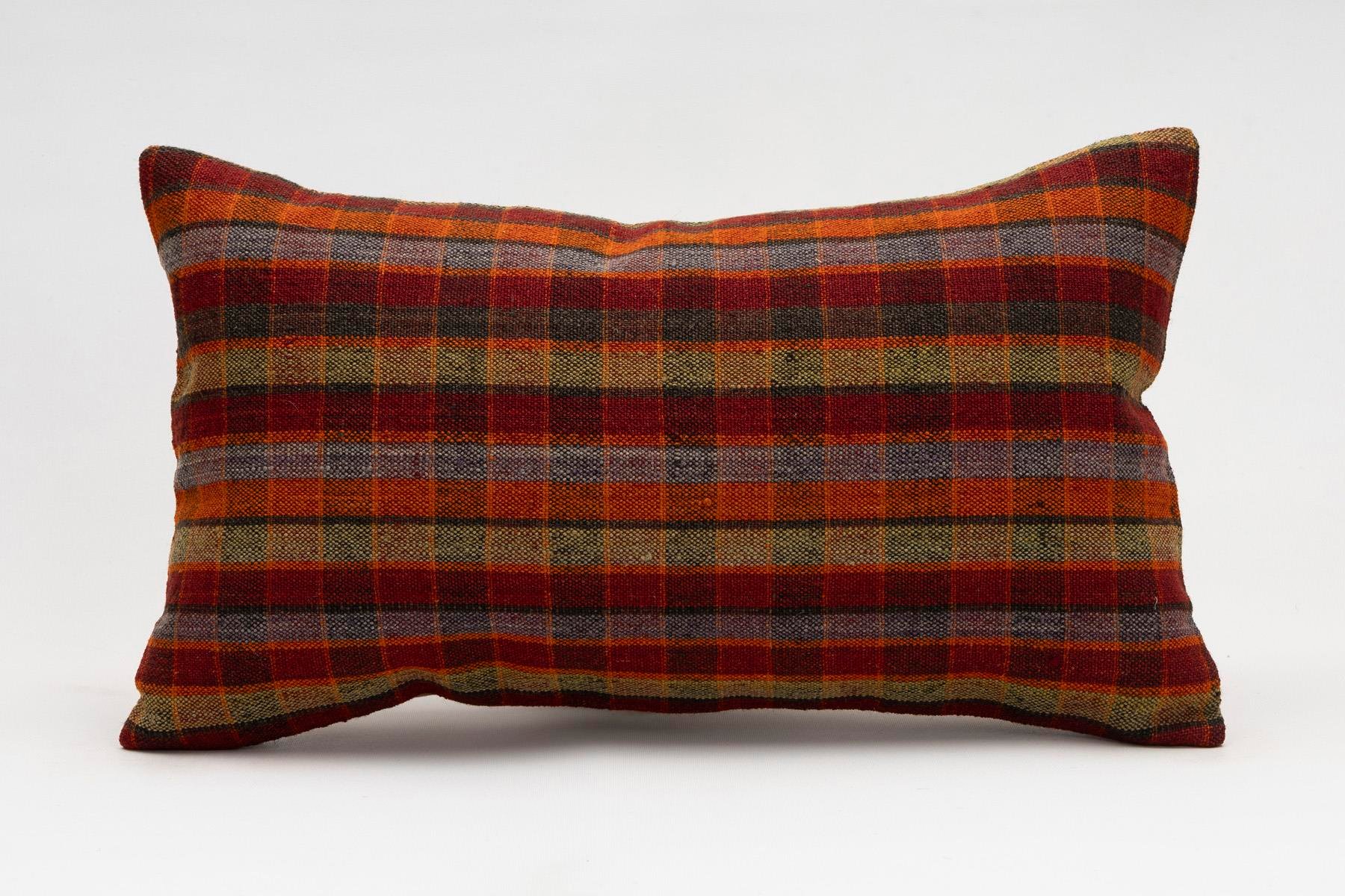 12x20 inches (30x50 cm) Kilim Pillow | KILIM WHOLESALE - Vintage Handmade Pillows - Vintage Handmade Kilim Rugs - It is 100% wool. Artistic and historical rugs. Old handwoven rugs. - Online hand woven rugs and kilim cushions sales. Shipping to a