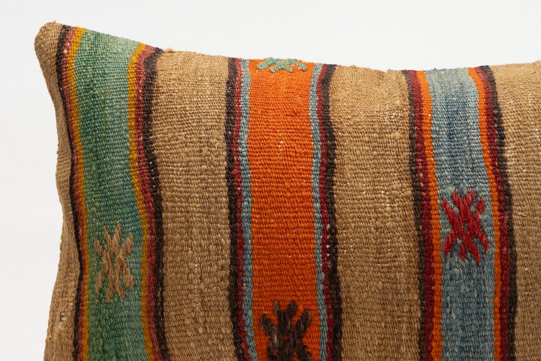 12x20 inches (30x50 cm) Kilim Pillow | KILIM WHOLESALE - Vintage Handmade Pillows - Vintage Handmade Kilim Rugs - It is 100% wool. Artistic and historical rugs. Old handwoven rugs. - Online hand woven rugs and kilim cushions sales. Shipping to a