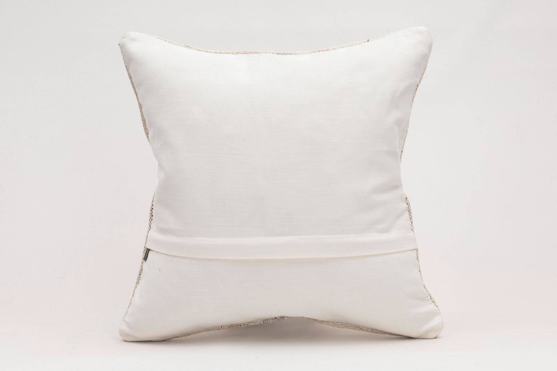 16x16 inches (40x40 cm) Kilim Pillow | KILIM WHOLESALE - Vintage Handmade Pillows - Vintage Handmade Kilim Rugs - It is 100% wool. Artistic and historical rugs. Old handwoven rugs. - Online hand woven rugs and kilim cushions sales. Shipping to a