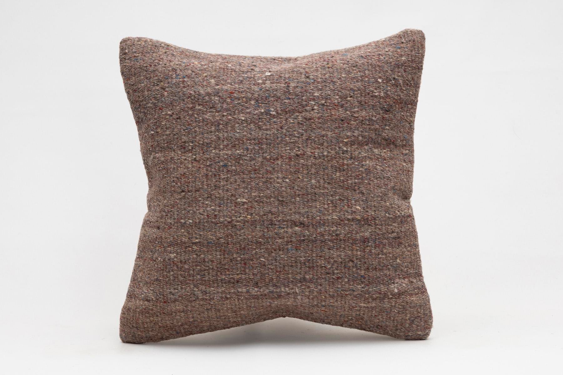 16x16 inches (40x40 cm) Kilim Pillow | KILIM WHOLESALE - Vintage Handmade Pillows - Vintage Handmade Kilim Rugs - It is 100% wool. Artistic and historical rugs. Old handwoven rugs. - Online hand woven rugs and kilim cushions sales. Shipping to a