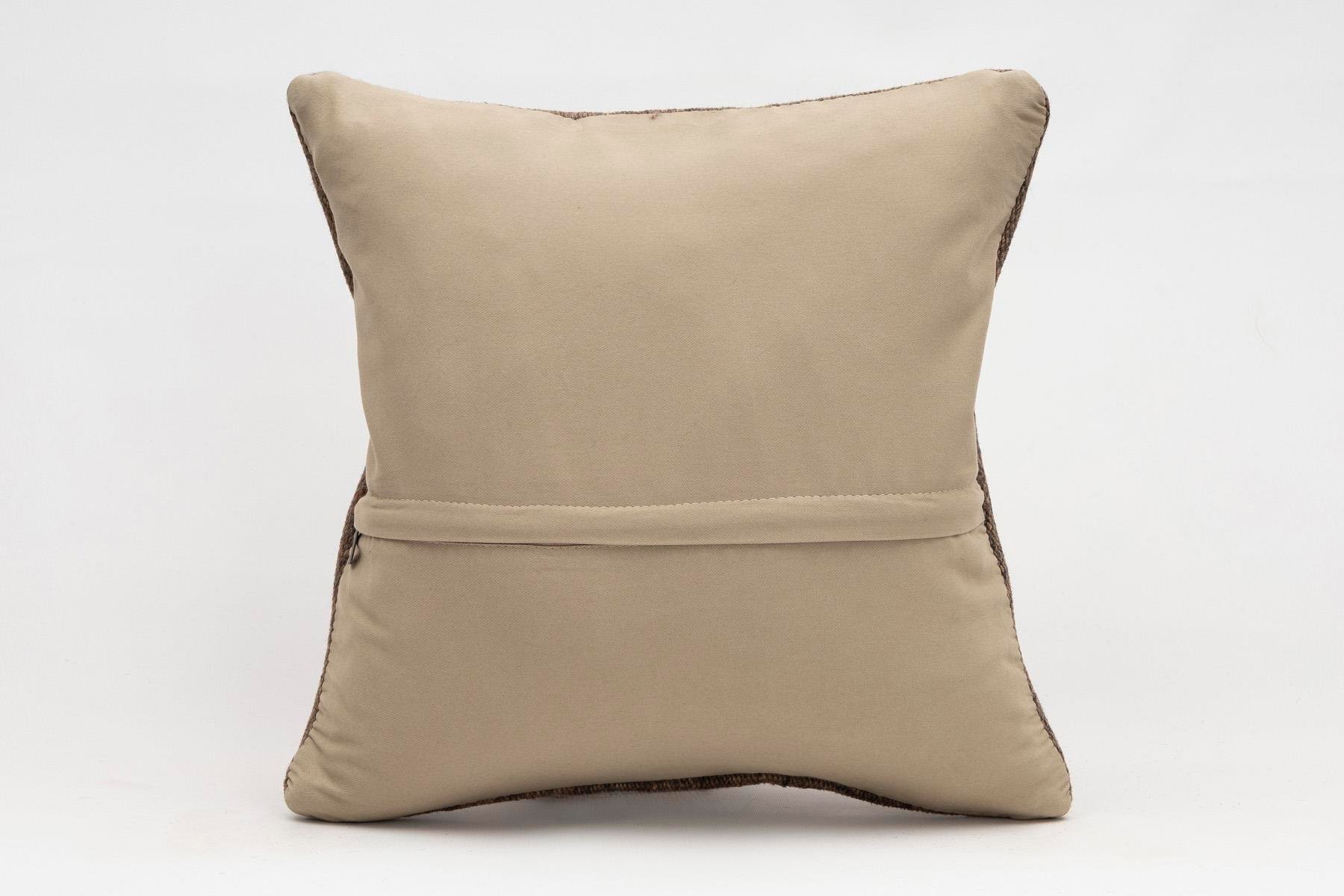 16x16 inches (40x40 cm) Kilim Pillow | KILIM WHOLESALE - Vintage Handmade Pillows - Vintage Handmade Kilim Rugs - It is 100% wool. Artistic and historical rugs. Old handwoven rugs. - Online hand woven rugs and kilim cushions sales. Shipping to a