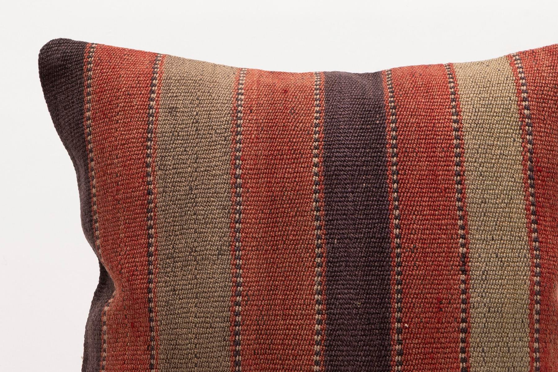 16x16 inches (40x40 cm) Kilim Pillow | KILIM WHOLESALE - Vintage Handmade Pillows - Vintage Handmade Kilim Rugs - It is 100% wool. Artistic and historical rugs. Old handwoven rugs. - Online hand woven rugs and kilim cushions sales. Shipping to a