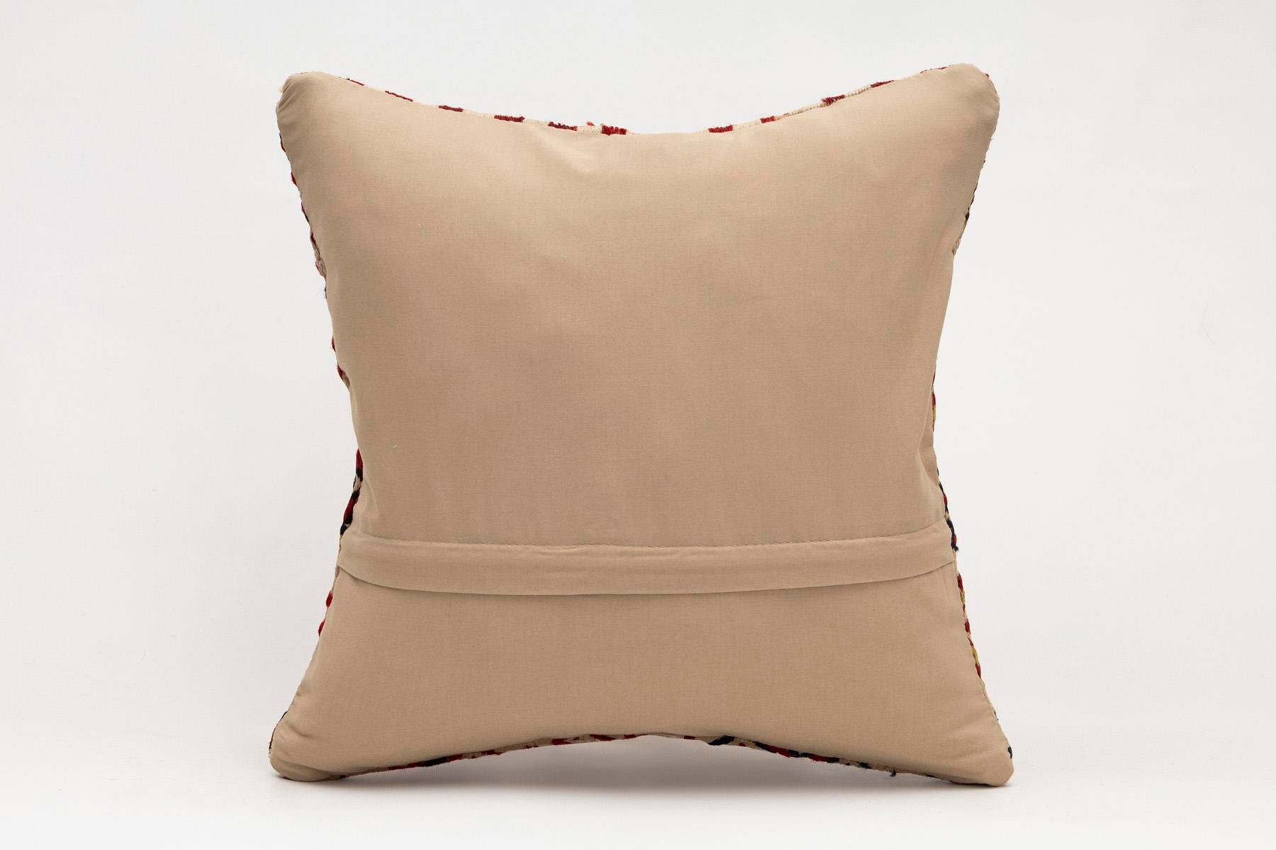 16x16 inches (40x40 cm) Kilim Pillow | KILIM WHOLESALE - Vintage Handmade Pillows - Vintage Handmade Kilim Rugs - It is 100% wool. Artistic and historical rugs. Old handwoven rugs. - Online hand woven rugs and kilim cushions sales. Shipping to a