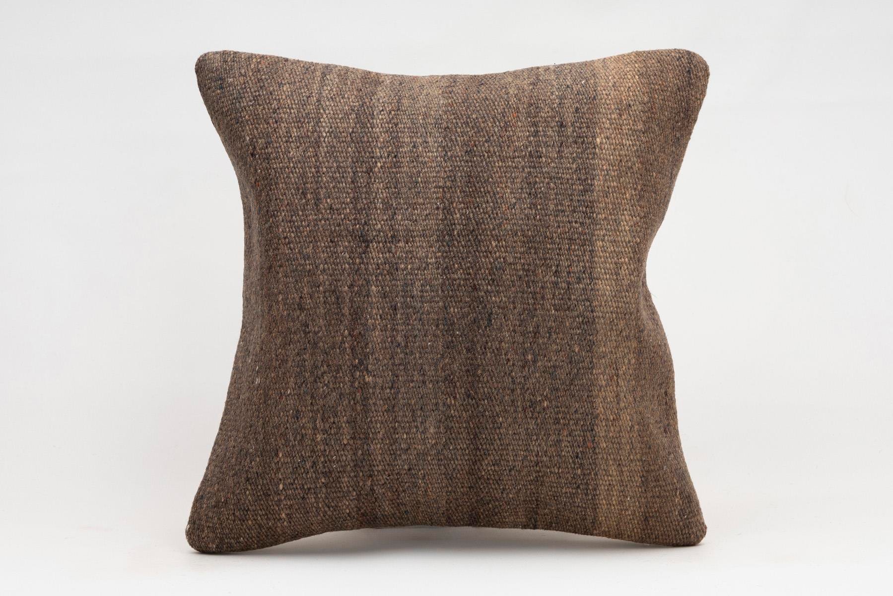 16x16 inches (40x40 cm) Kilim Pillow | KILIM WHOLESALE - Vintage Handmade Pillows - Vintage Handmade Kilim Rugs - It is 100% wool. Artistic and historical rugs. Old handwoven rugs. - Online hand woven rugs and kilim cushions sales. Shipping to a