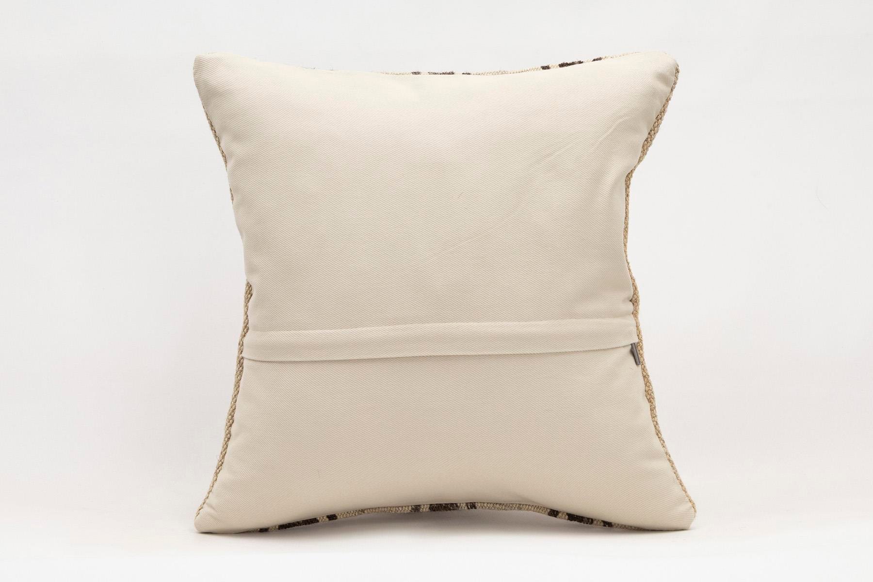 16x16 inches (40x40 cm) Kilim Pillow | KILIM WHOLESALE - Vintage Handmade Pillows - Vintage Handmade Kilim Rugs - It is 100% wool. Artistic and historical rugs. Old handwoven rugs. - Online hand woven rugs and kilim cushions sales. Shipping to a