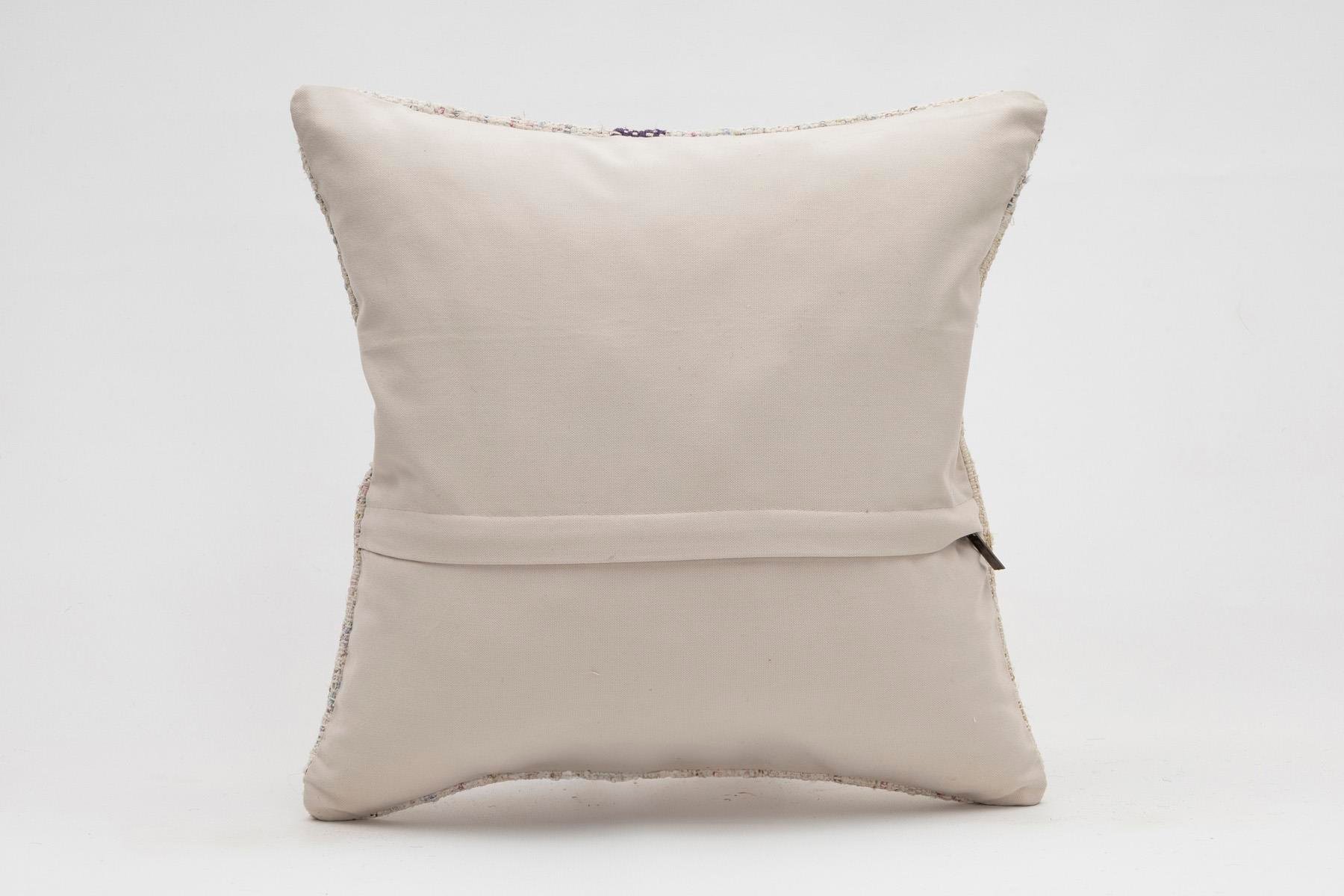 16x16 inches (40x40 cm) Kilim Pillow | KILIM WHOLESALE - Vintage Handmade Pillows - Vintage Handmade Kilim Rugs - It is 100% wool. Artistic and historical rugs. Old handwoven rugs. - Online hand woven rugs and kilim cushions sales. Shipping to a