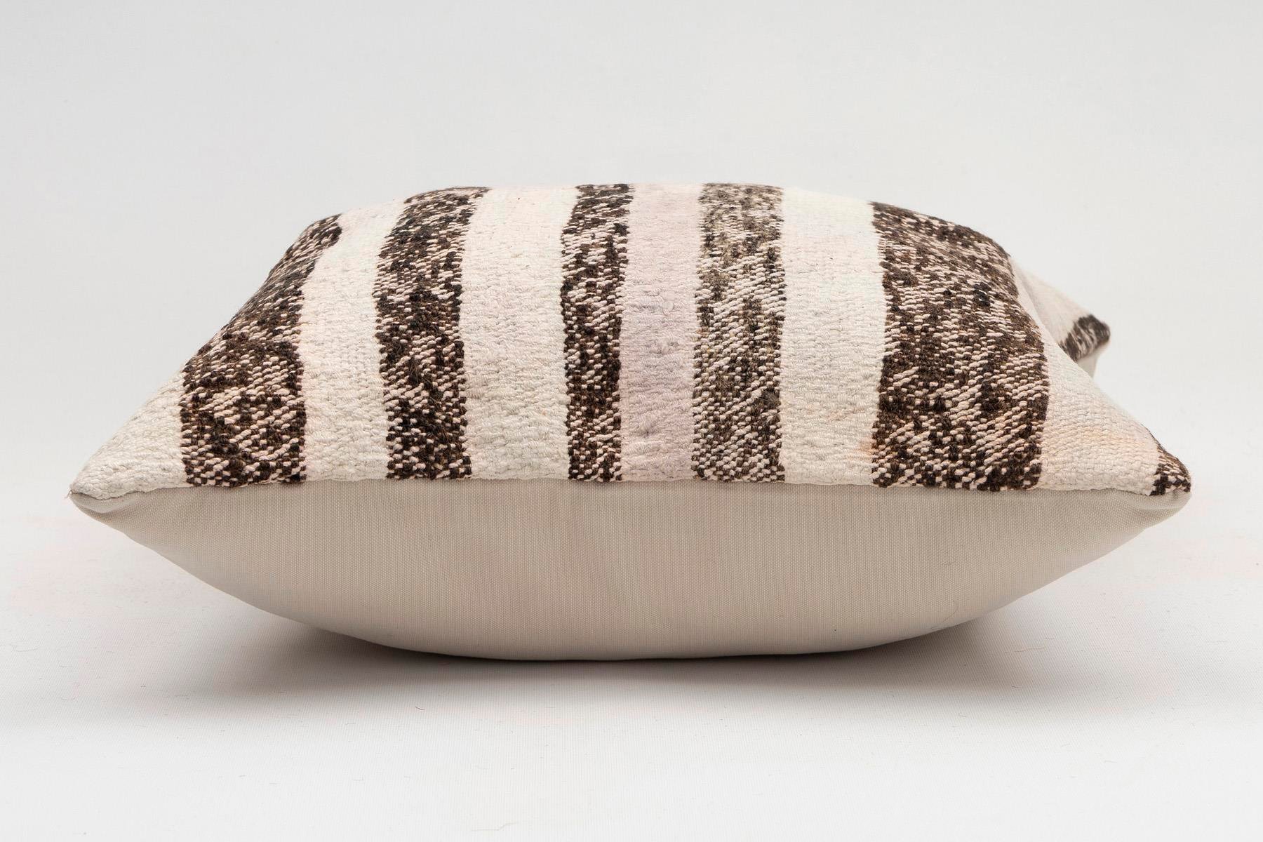 16x16 inches (40x40 cm) Kilim Pillow | KILIM WHOLESALE - Vintage Handmade Pillows - Vintage Handmade Kilim Rugs - It is 100% wool. Artistic and historical rugs. Old handwoven rugs. - Online hand woven rugs and kilim cushions sales. Shipping to a