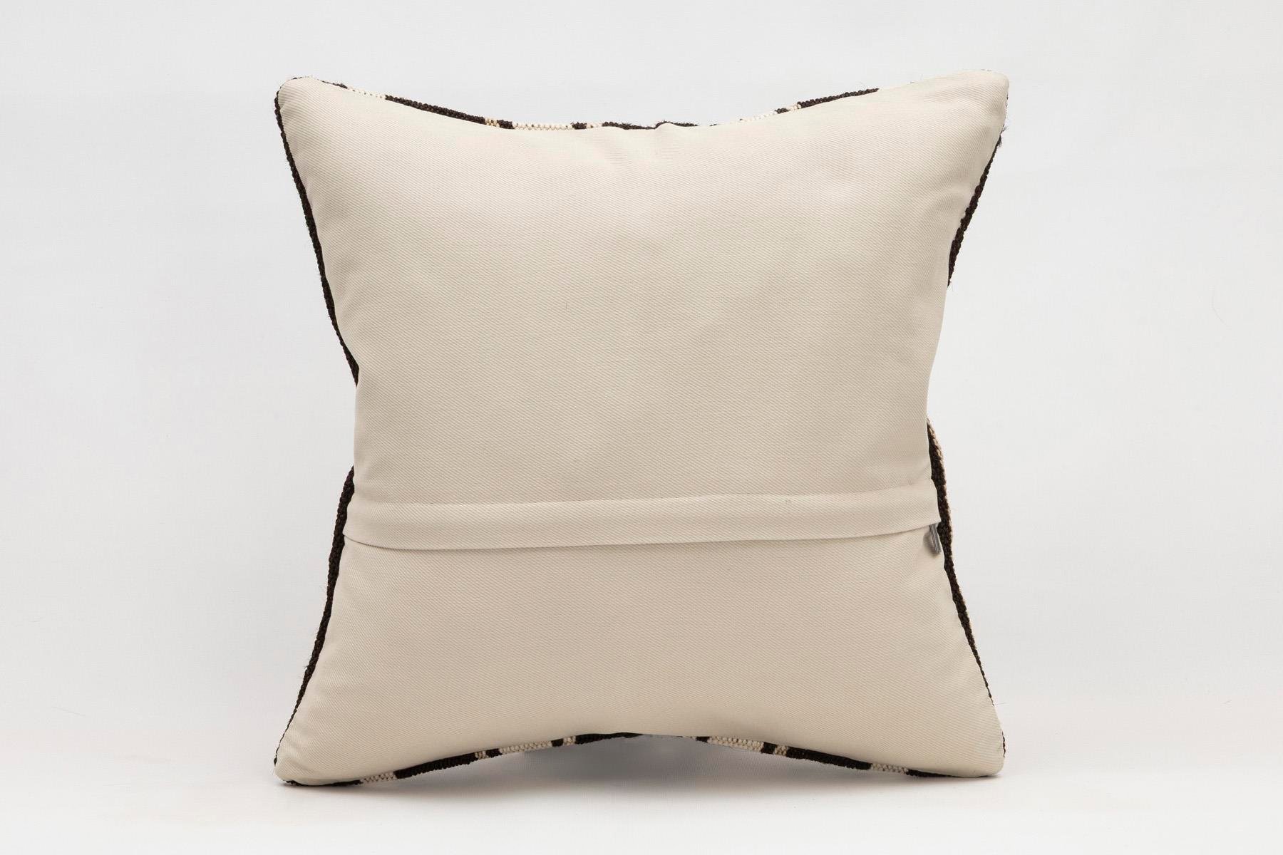 16x16 inches (40x40 cm) Kilim Pillow | KILIM WHOLESALE - Vintage Handmade Pillows - Vintage Handmade Kilim Rugs - It is 100% wool. Artistic and historical rugs. Old handwoven rugs. - Online hand woven rugs and kilim cushions sales. Shipping to a