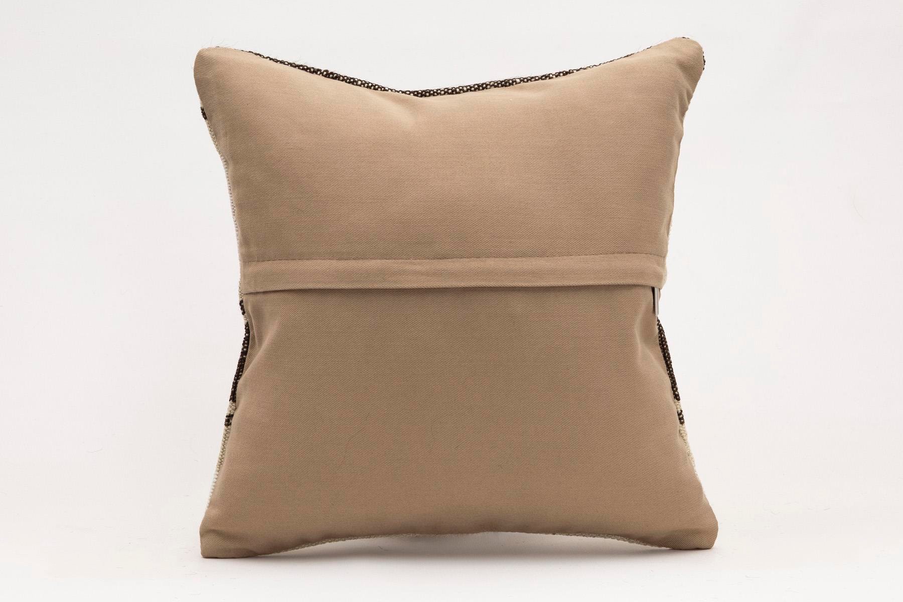 16x16 inches (40x40 cm) Kilim Pillow | KILIM WHOLESALE - Vintage Handmade Pillows - Vintage Handmade Kilim Rugs - It is 100% wool. Artistic and historical rugs. Old handwoven rugs. - Online hand woven rugs and kilim cushions sales. Shipping to a